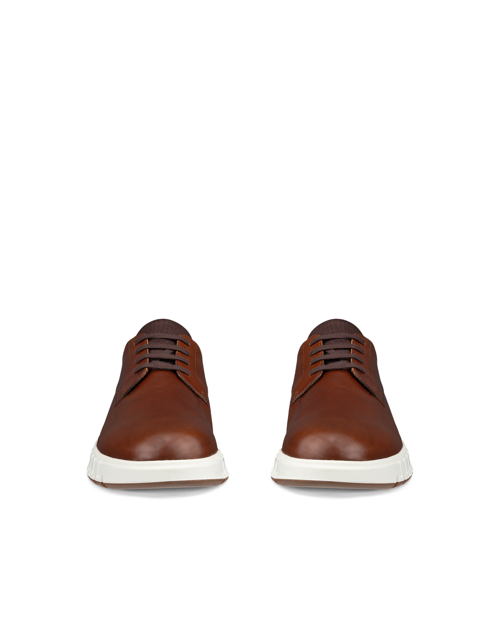 Sapatos couro homem ECCO® Gruuv Studio - Castanho - Front pair