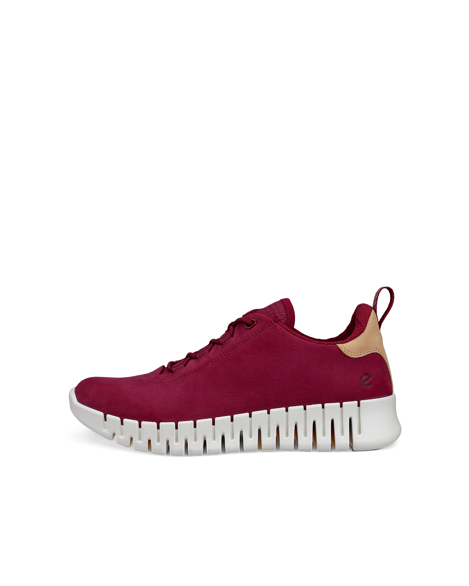 靴 ECCO gruuv flexible sole women Women's ECCO® Gruuv Nubuck Sneaker | Red
