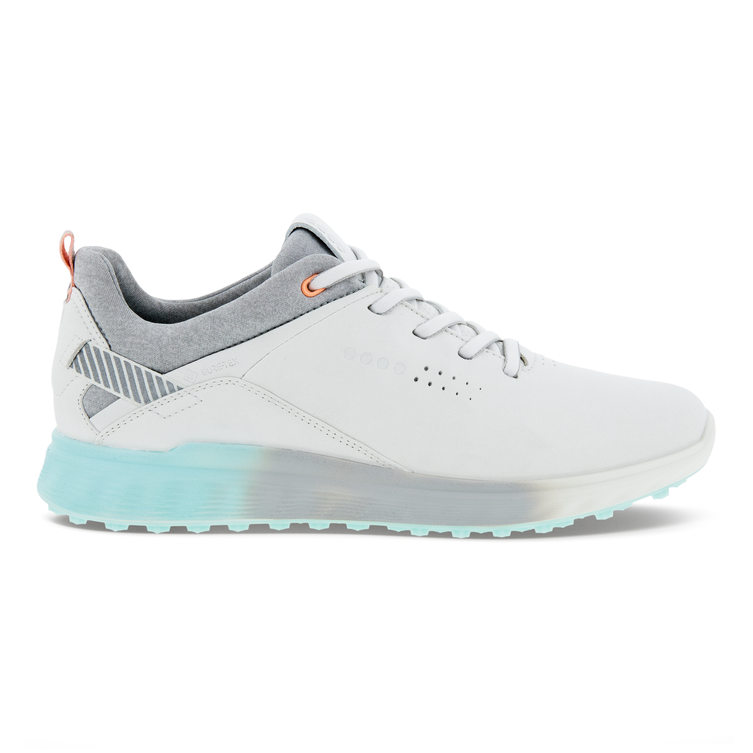 Ladies ECCO® Golf S-Three Leather Gore-Tex Shoe | White