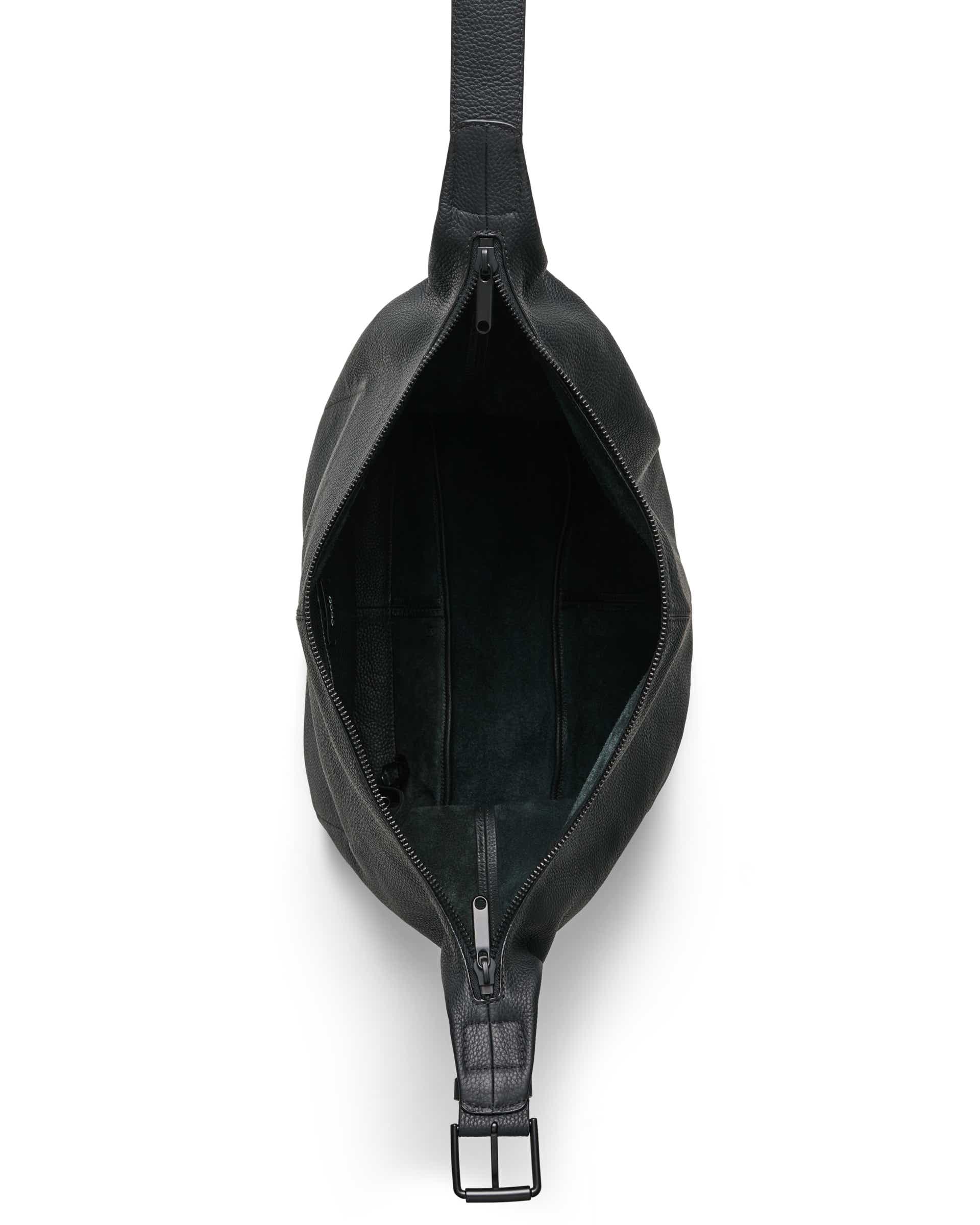 ECCO® Hobo bőr hobo táska - Fekete - Birdeye