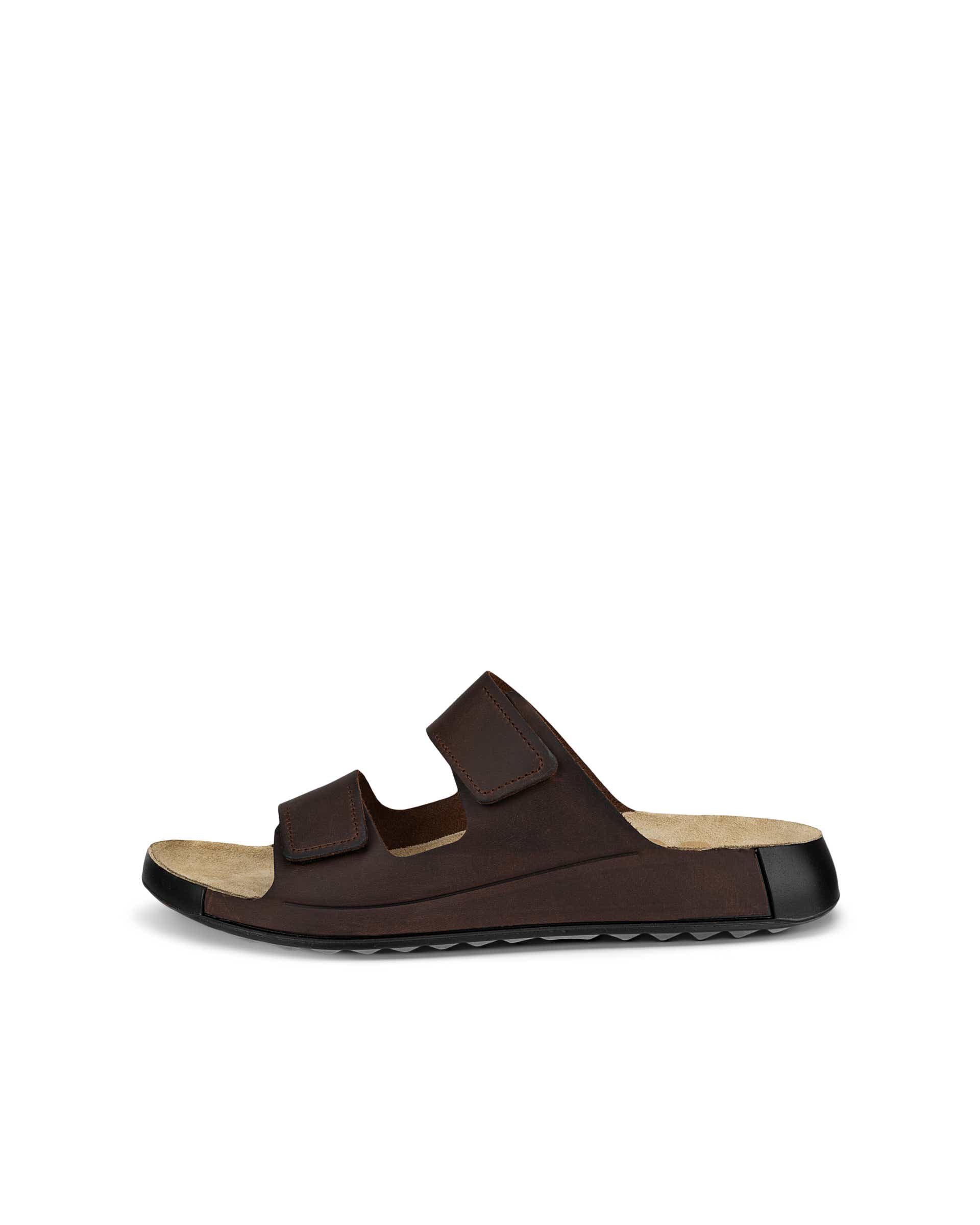 Sandalias con dos tiras de nobuk  ECCO® Cozmo para hombre - Marrón - Outside