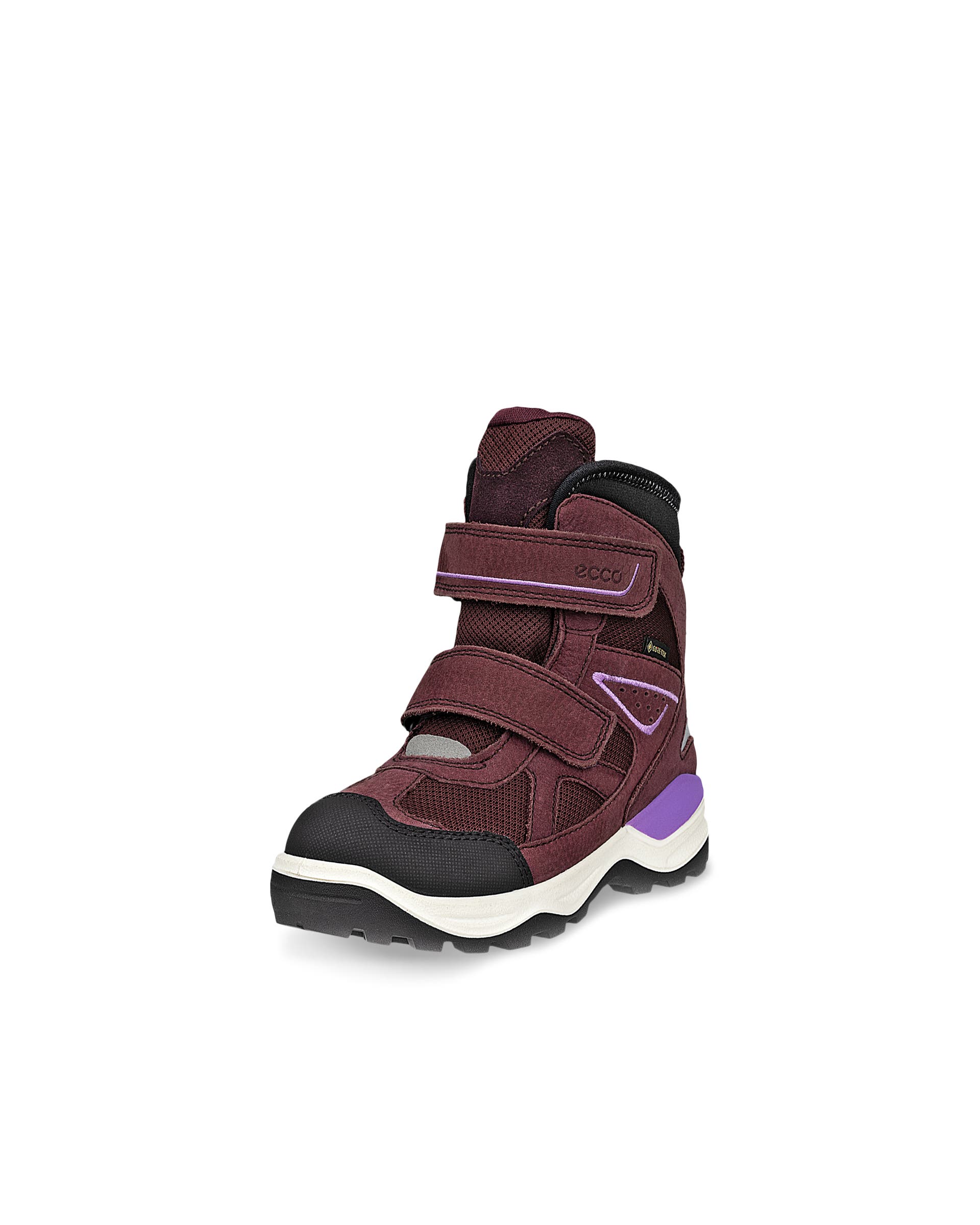 Kids' ECCO® Snow Mountain Nubuck Gore-Tex Winter Boot - Purple - Main