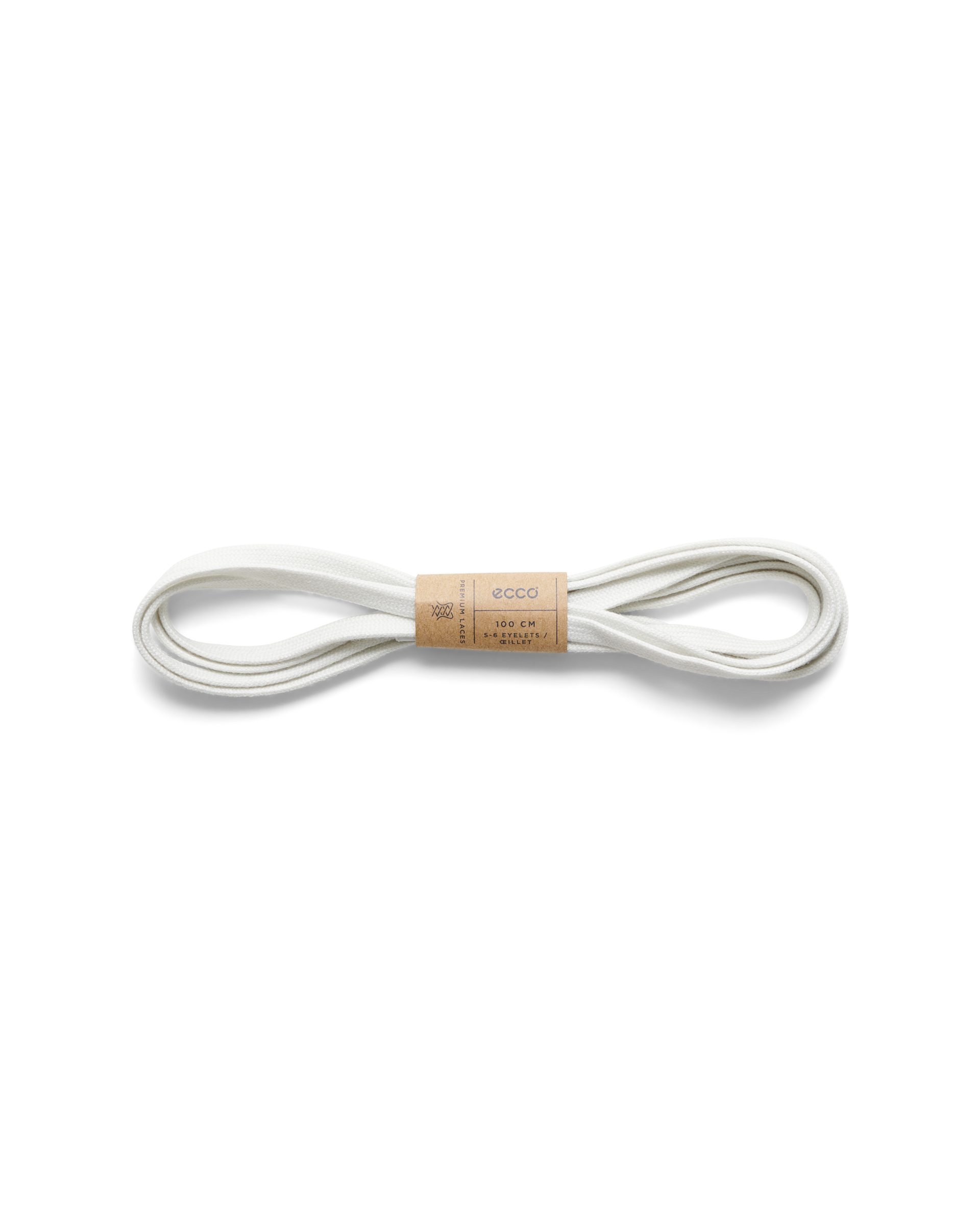 ECCO Flat Laces — White