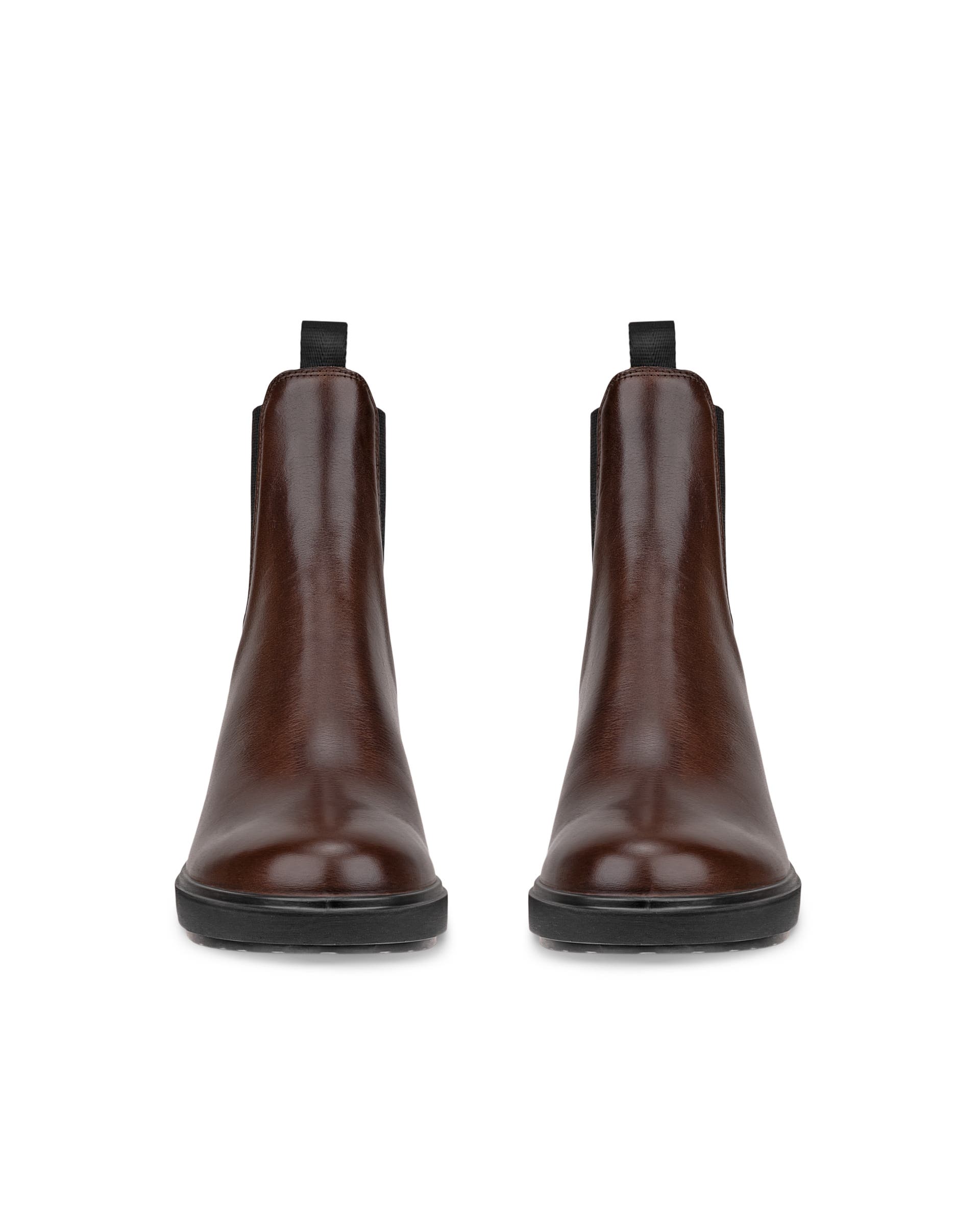 Women's ECCO® Metropole Zurich Leather Chelsea Boot - Brown - Front pair