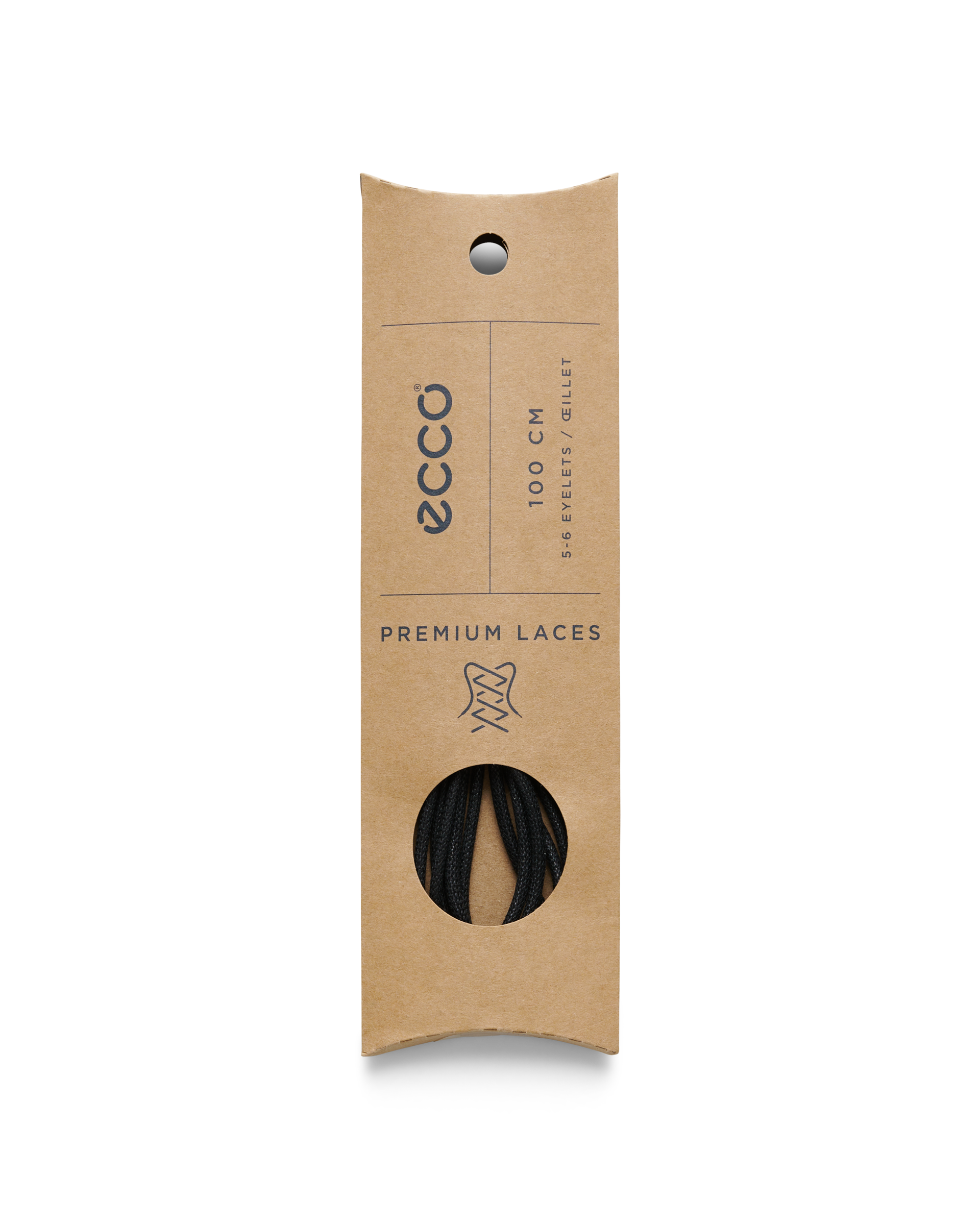 ECCO Round Laces — Black