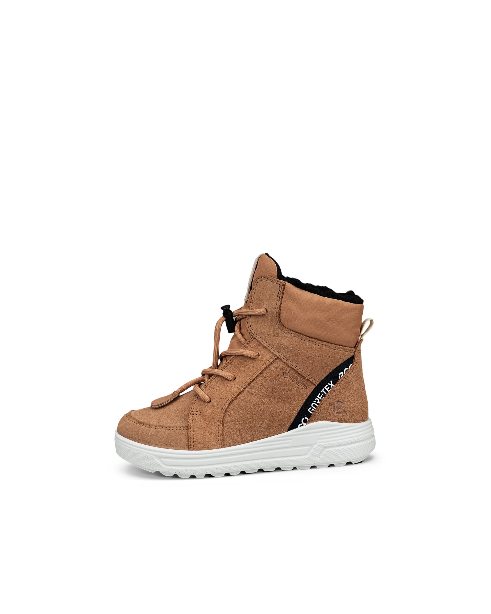 Kids' ECCO® Urban Snowboarder Suede Gore-Tex Winter Boot - Brown - Outside