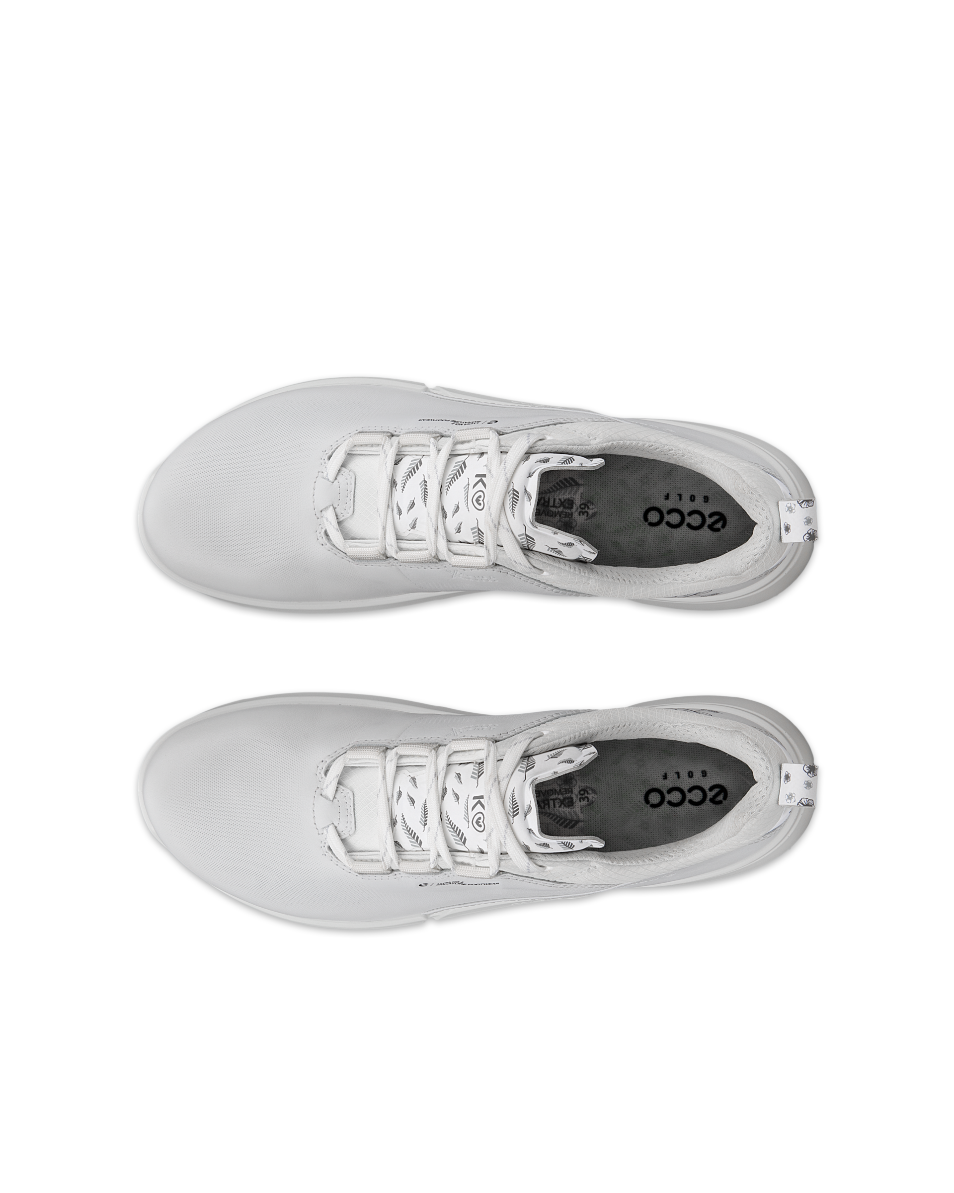 ECCO Golf BIOM H4 (Lydia Ko Edition) ウィメンズ レザーGore-Texゴルフシューズ - ホワイト - Top left pair