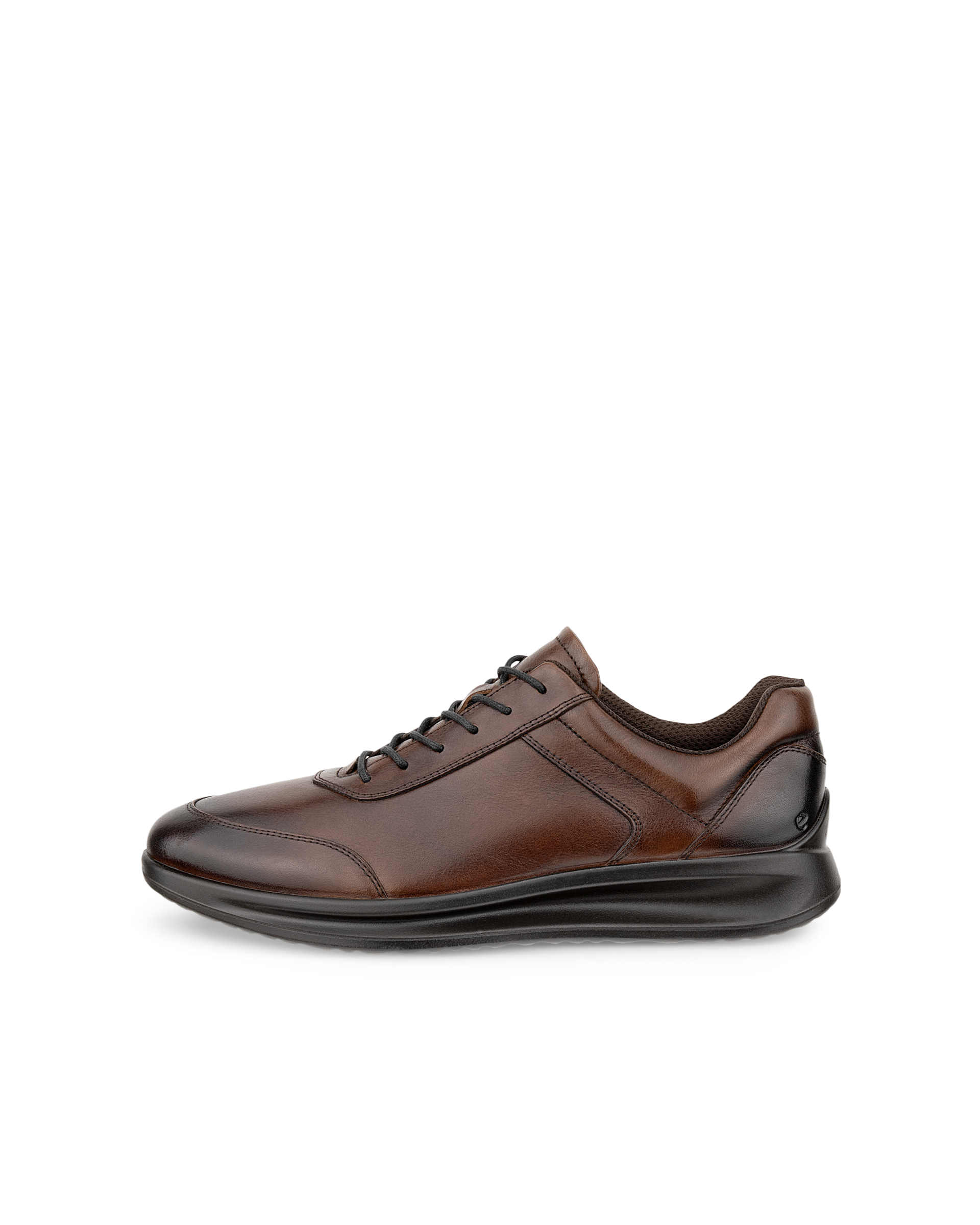 Men's ECCO® Aquet Leather Shoe Brown - Main Image