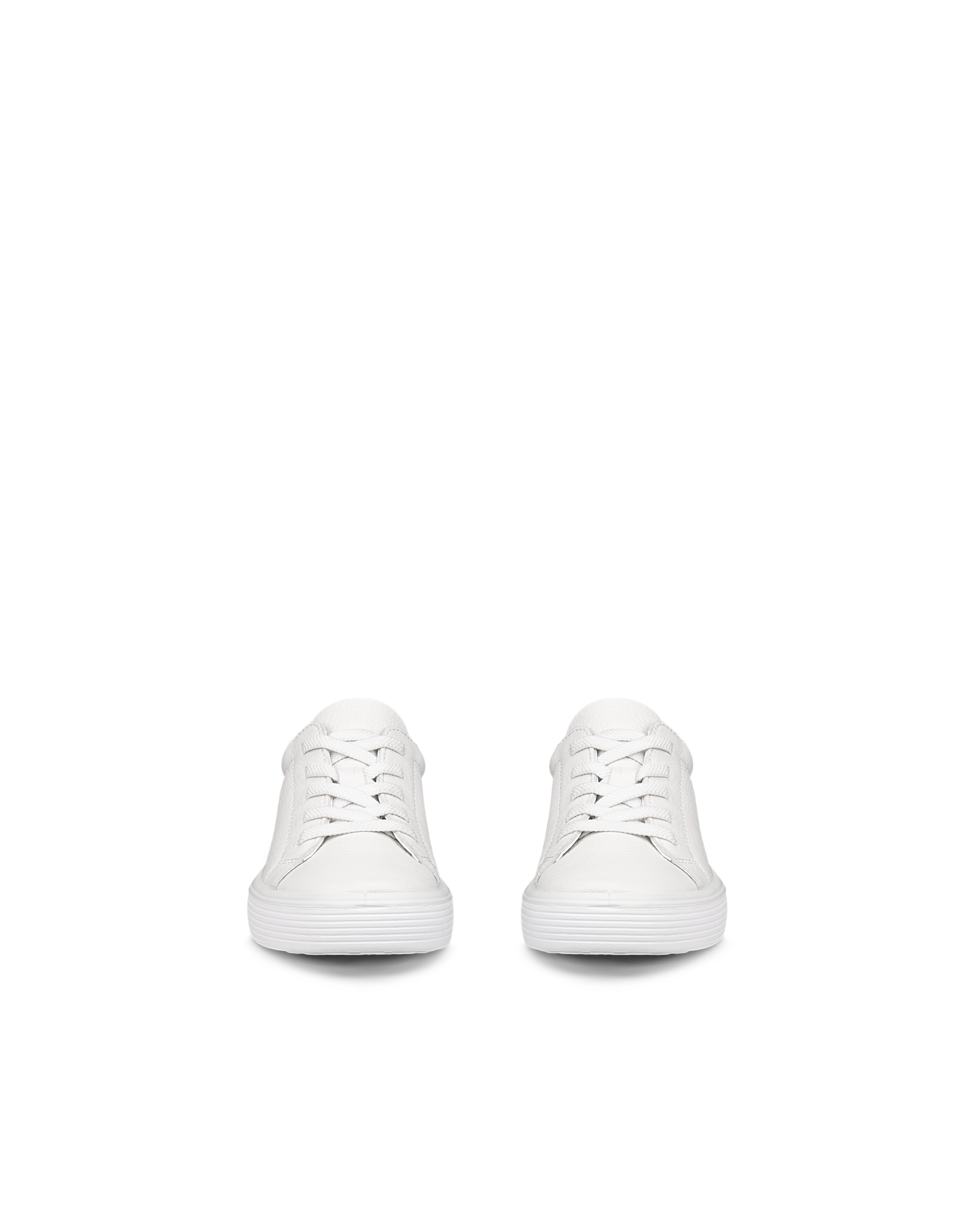 Kids' ECCO® Soft 60 Leather Sneaker - White - Front pair