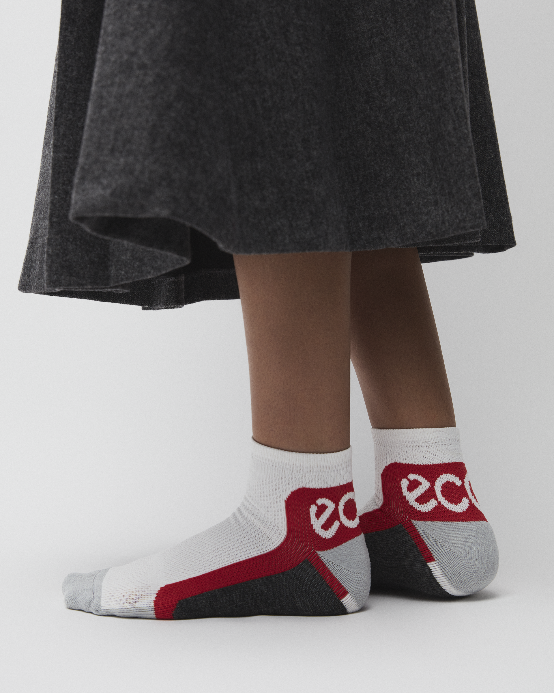 ECCO Tech Sporty Ankle Cut — White