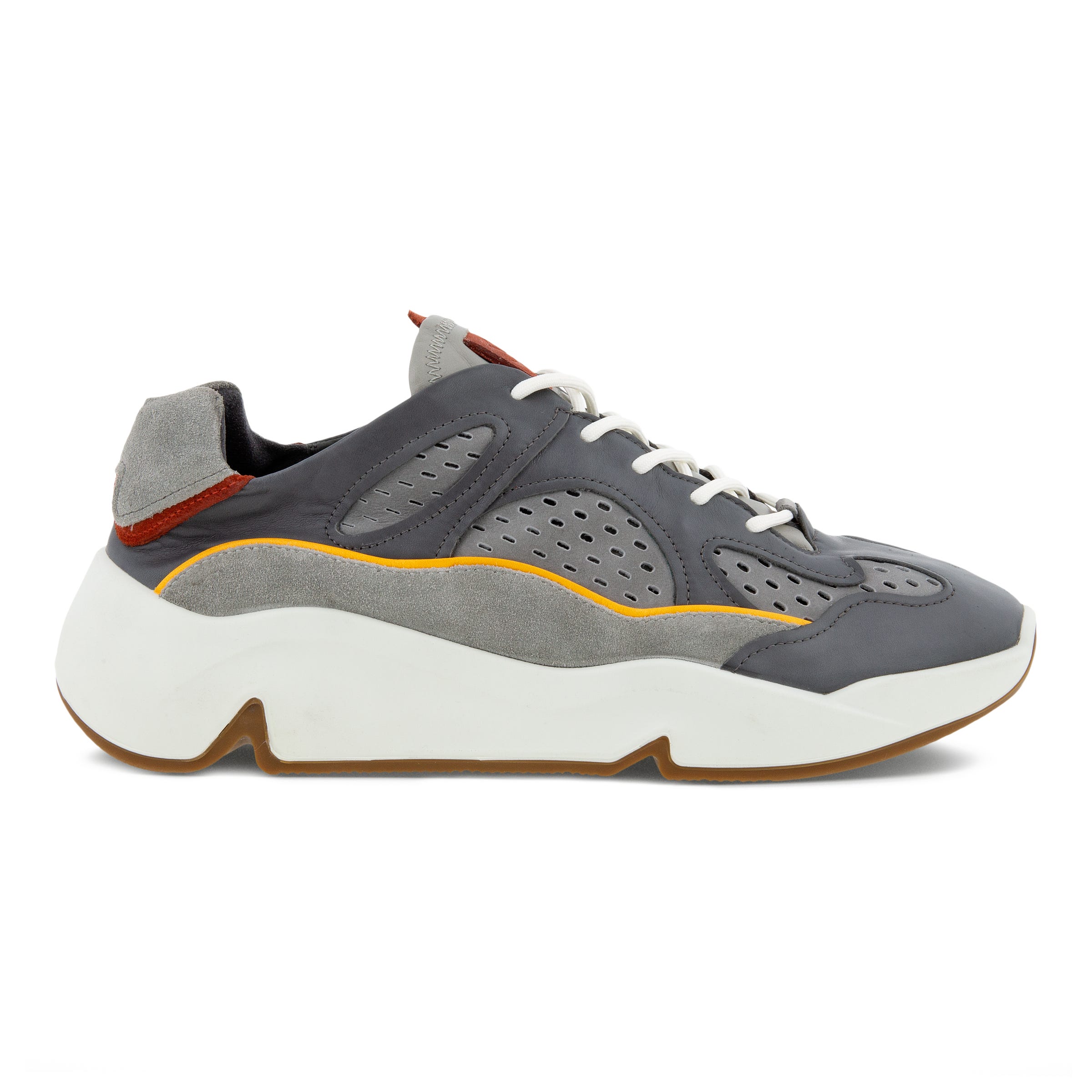 ECCO CHUNKY SNEAKER M Laced Sh - Grey - Outside