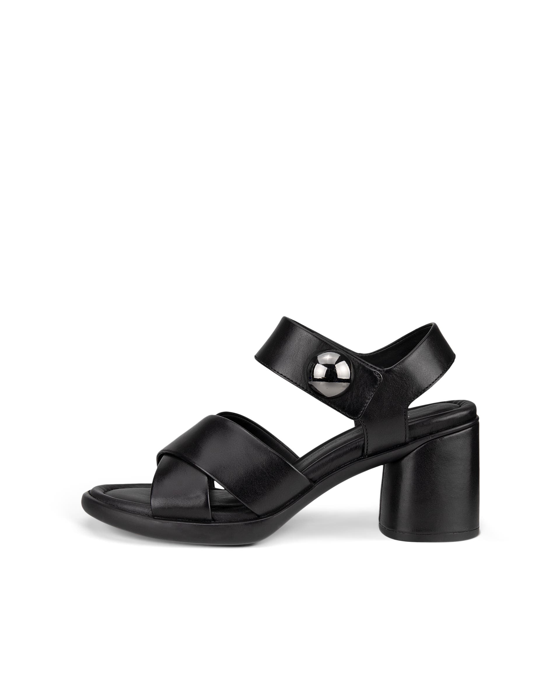 ECCO® Sculpted Sandal LX 55 Damen Ledersandale mit Absatz - Schwarz - Outside