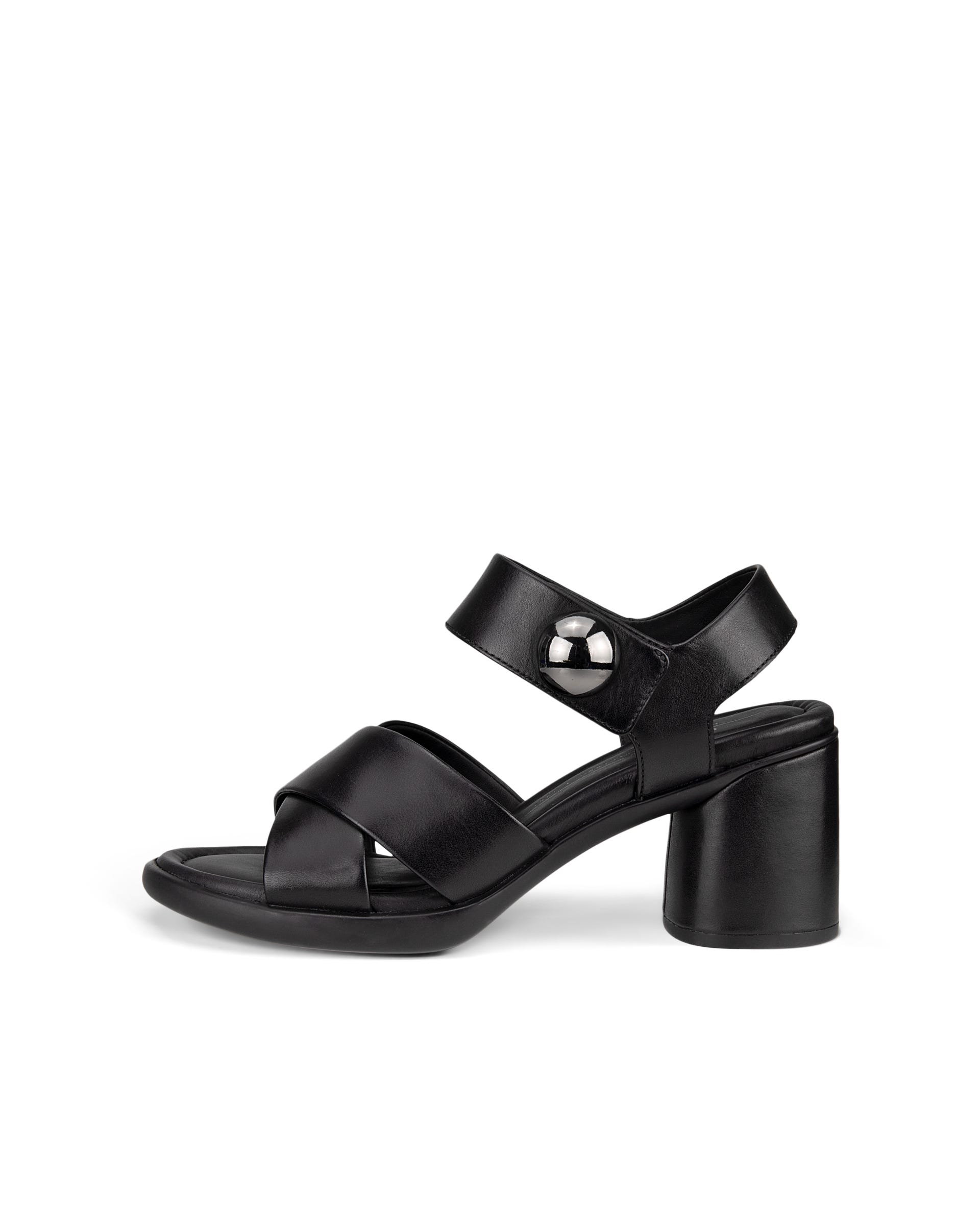 ECCO® Sculpted Sandal LX 55 Damen Ledersandale mit Absatz - Schwarz - Outside