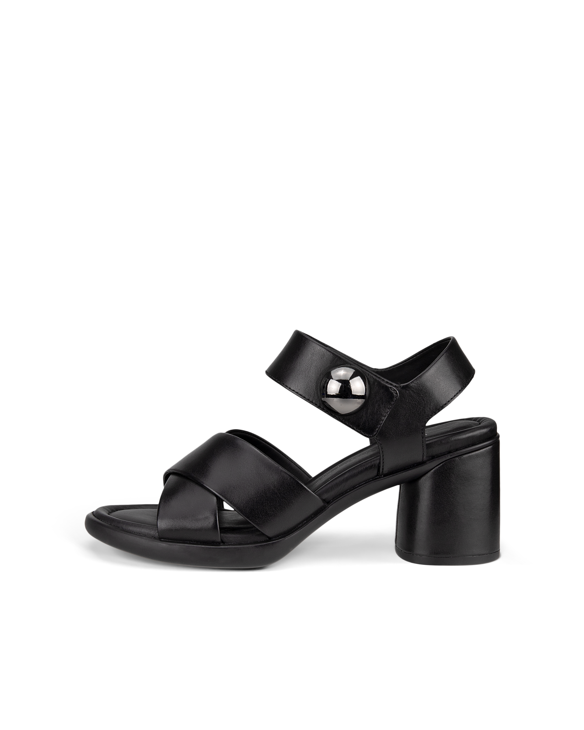 ECCO Sculpted LX 55 ウィメンズ レザーヒールサンダル - ブラック - Outside