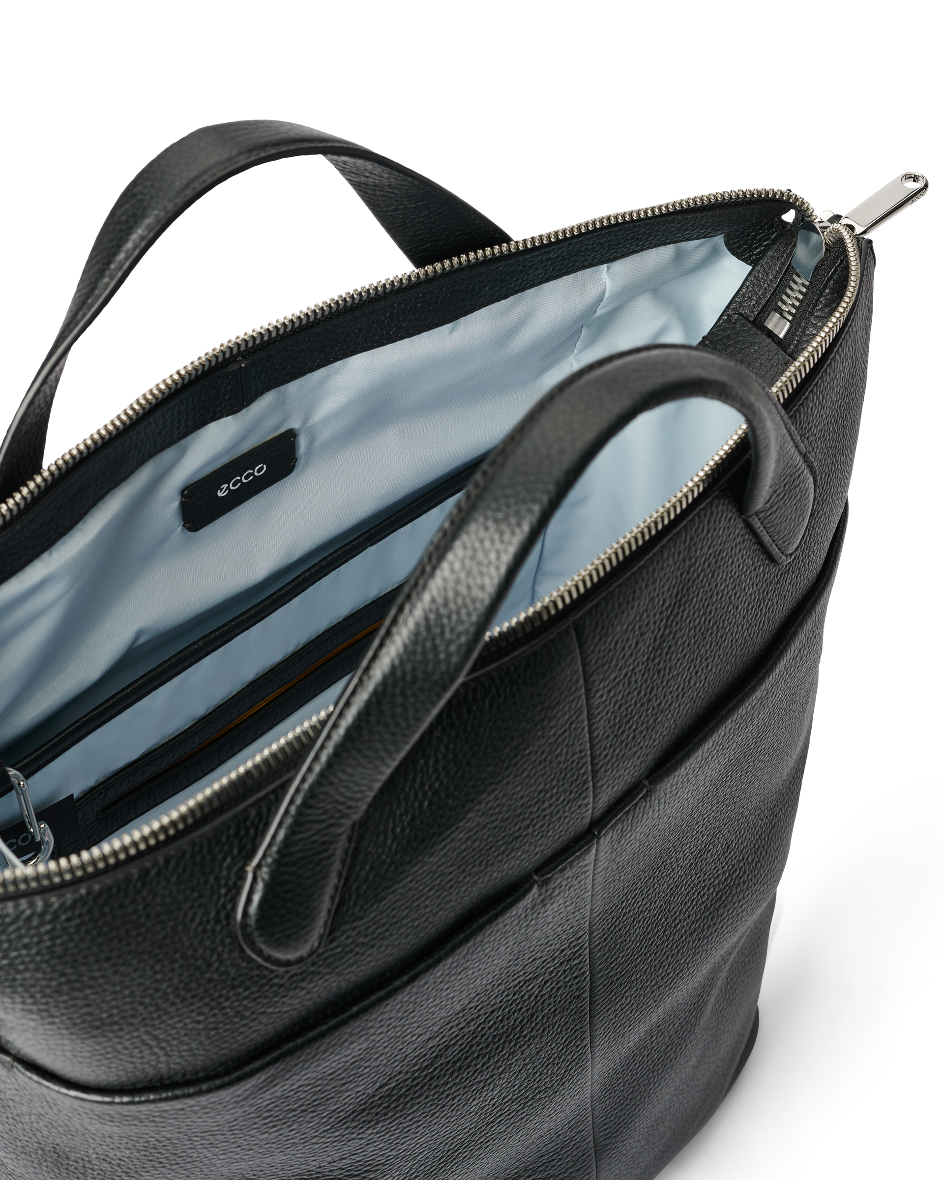 ECCO® Tote L Pebbled Leather Tote Bag