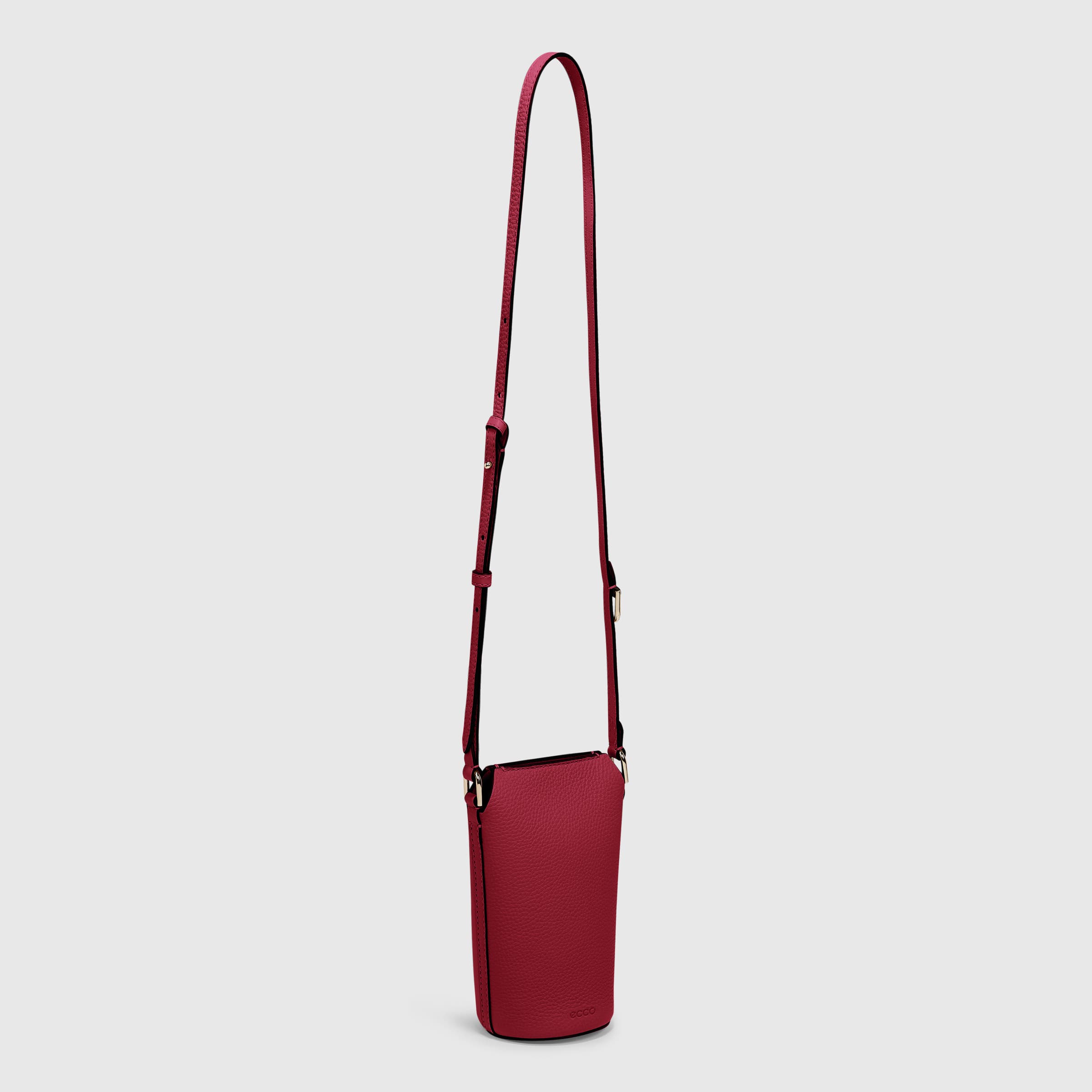 ECCO® Pot Leather Crossbody Bag - Red - Main