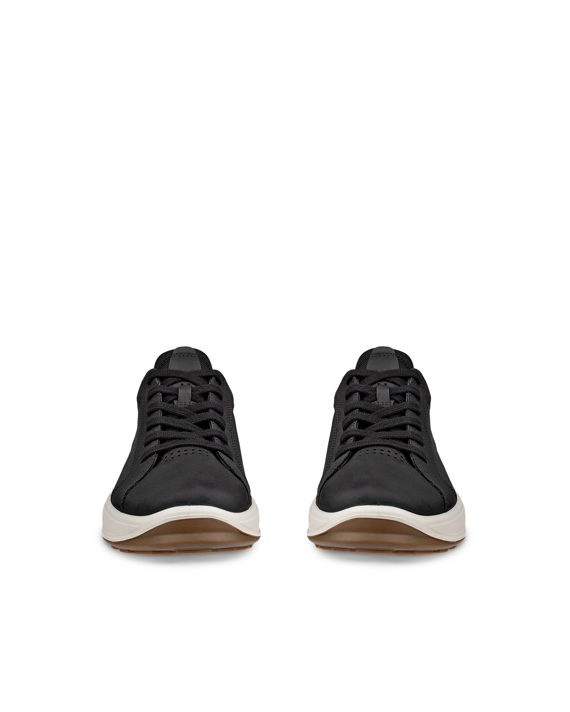 Men's ECCO® Byway 2.0 Nubuck Trainer - Black - Front pair