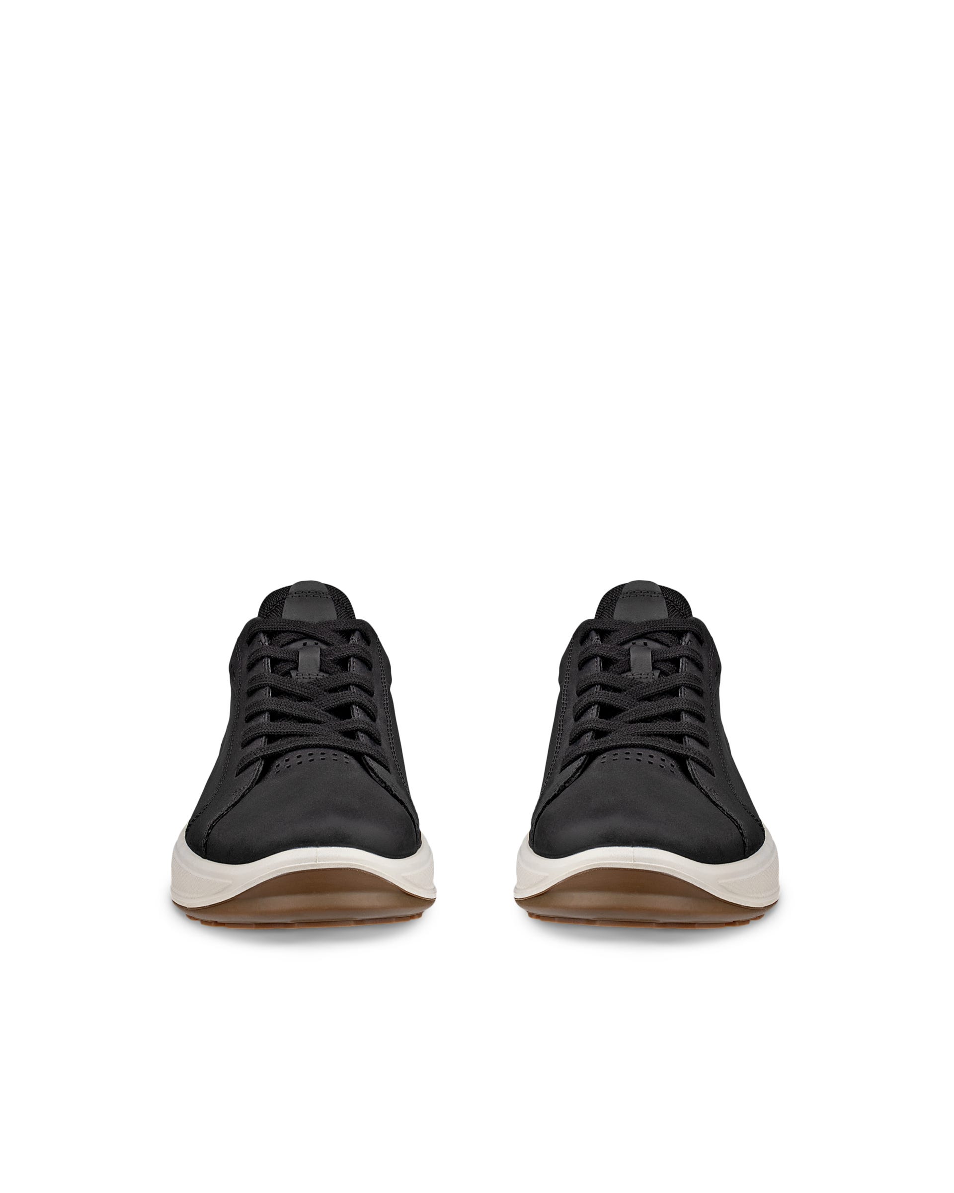 Men's ECCO® Byway 2.0 Nubuck Trainer - Black - Front pair
