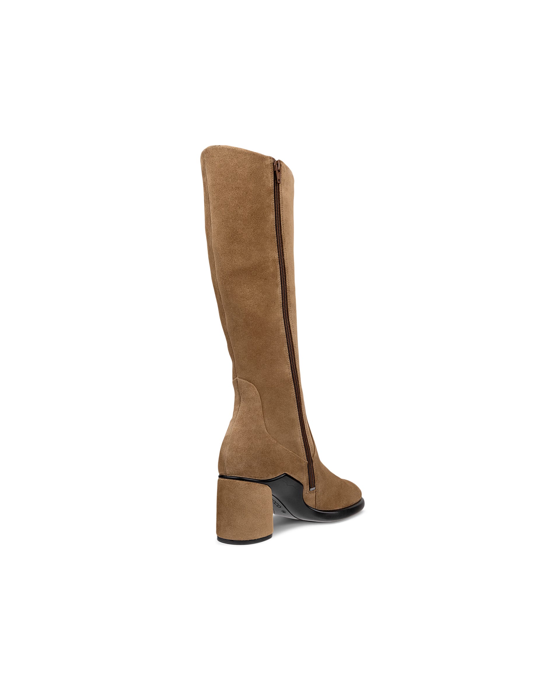 Women's ECCO® Sculpted LX 55 Suede High-Cut Boot - Brown - Back