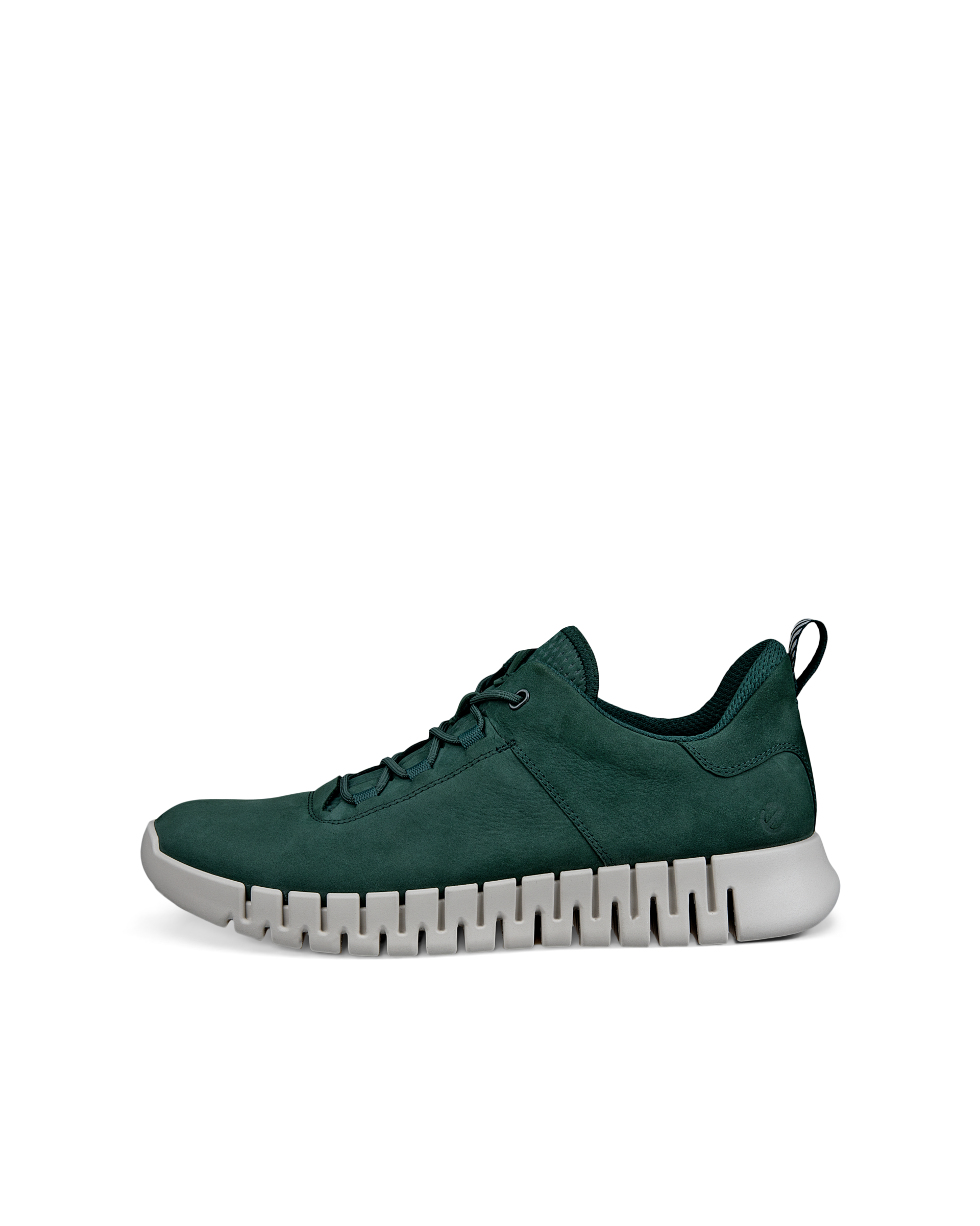 Men's ECCO® Gruuv Leather Trainer - Green - Outside