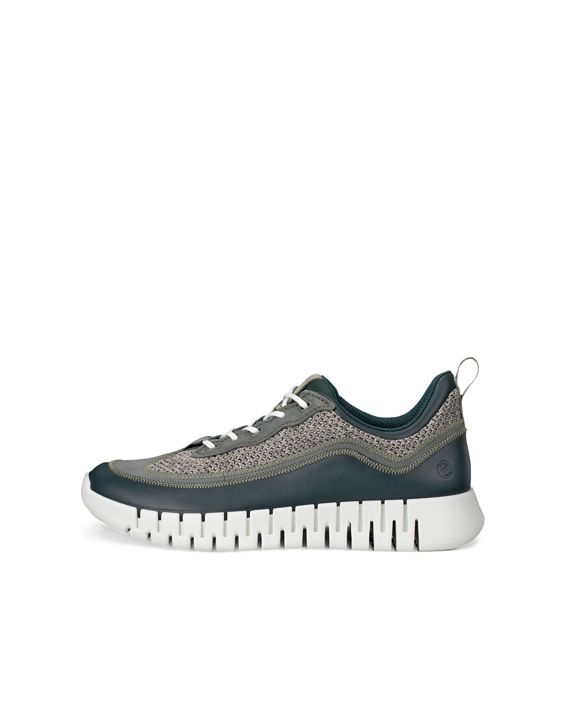 ECCO GRUUV - Men's Leather Trainer - Green - 39