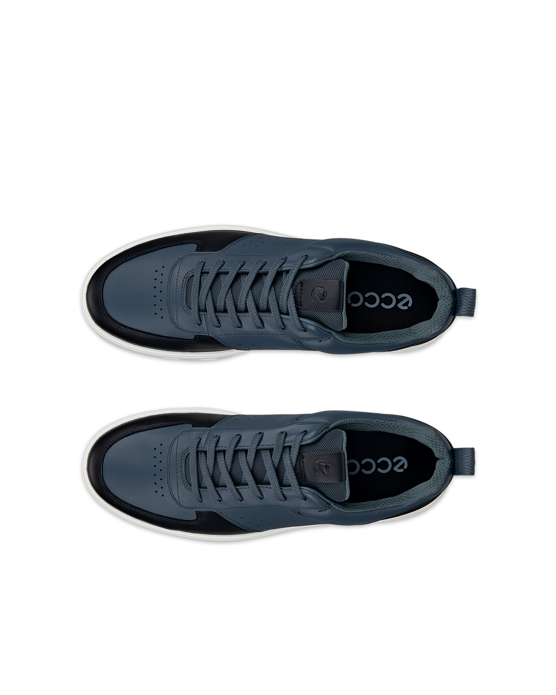 ECCO Golf Street メンズ レザーGore-Texゴルフシューズ - ブルー - Top left pair