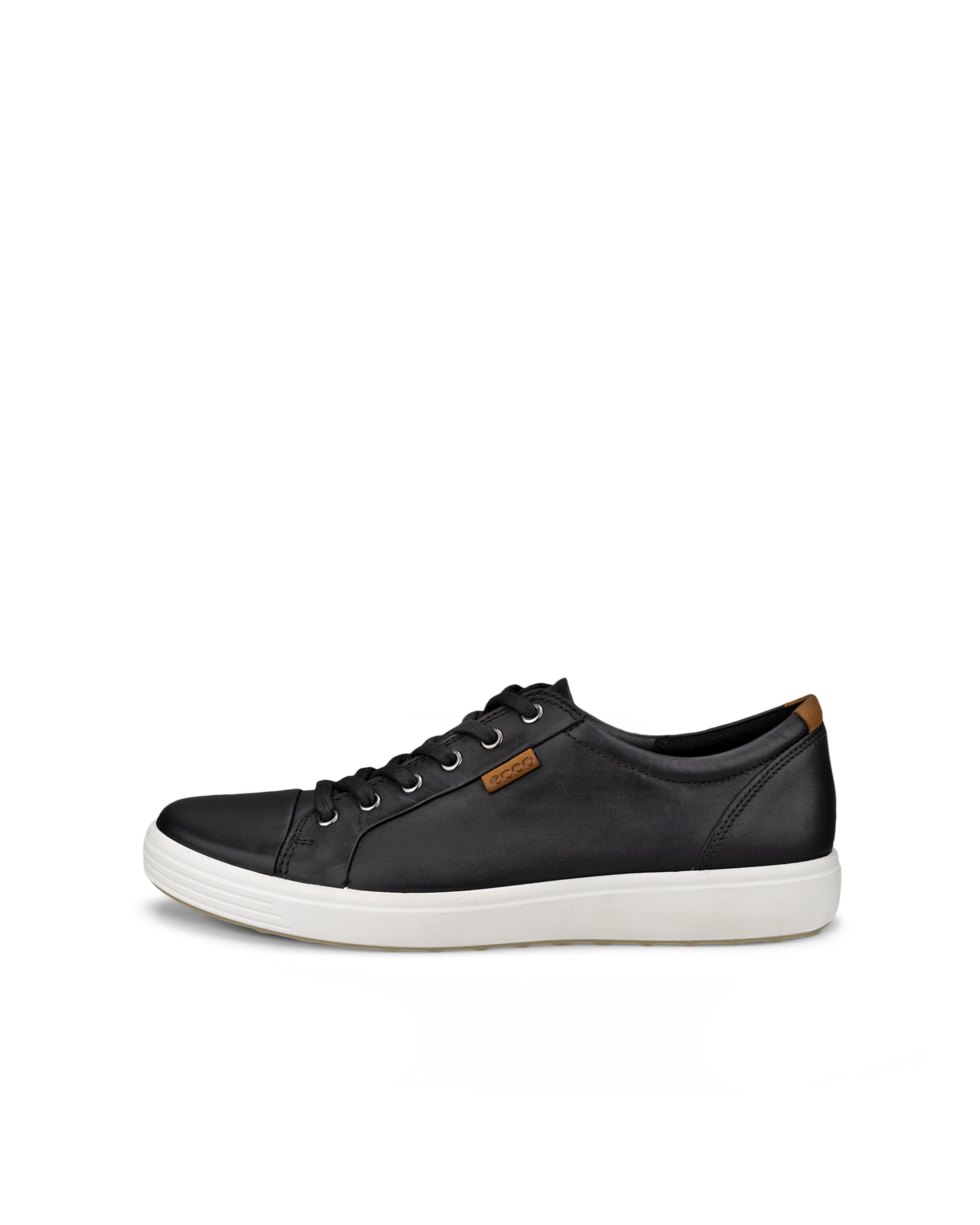 ECCO® Soft 7 Herren Ledersneaker - Schwarz - Outside