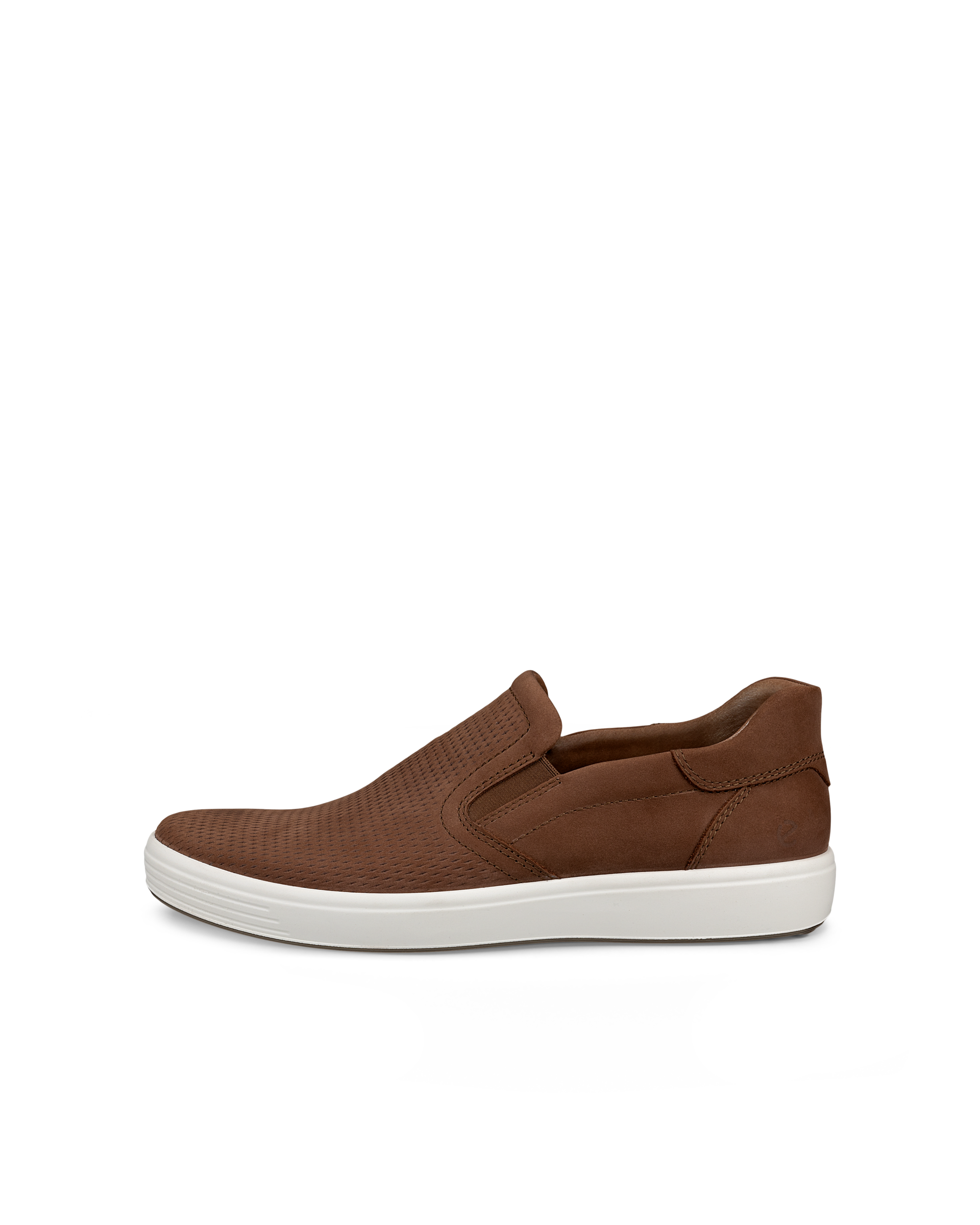 (取寄) エコー メンズ ソフト 7 イージー スリップ スニーカー ECCO men Soft 7 Easy Slip Sneaker Cocoa Brown/Cashmere Men's ECCO® Soft 7 Nubuck Slip-In Shoe | Brown