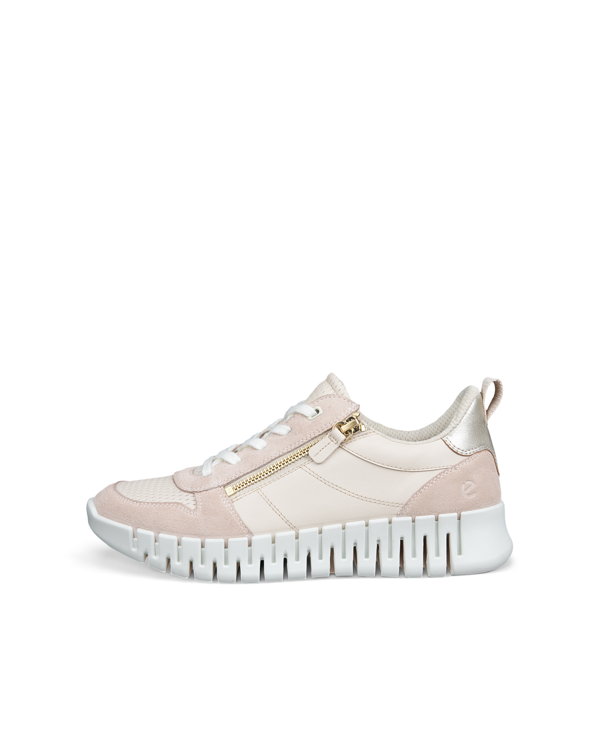 ECCO GRUUV - Damen Sneaker aus Leder & Textil - Beige - 42