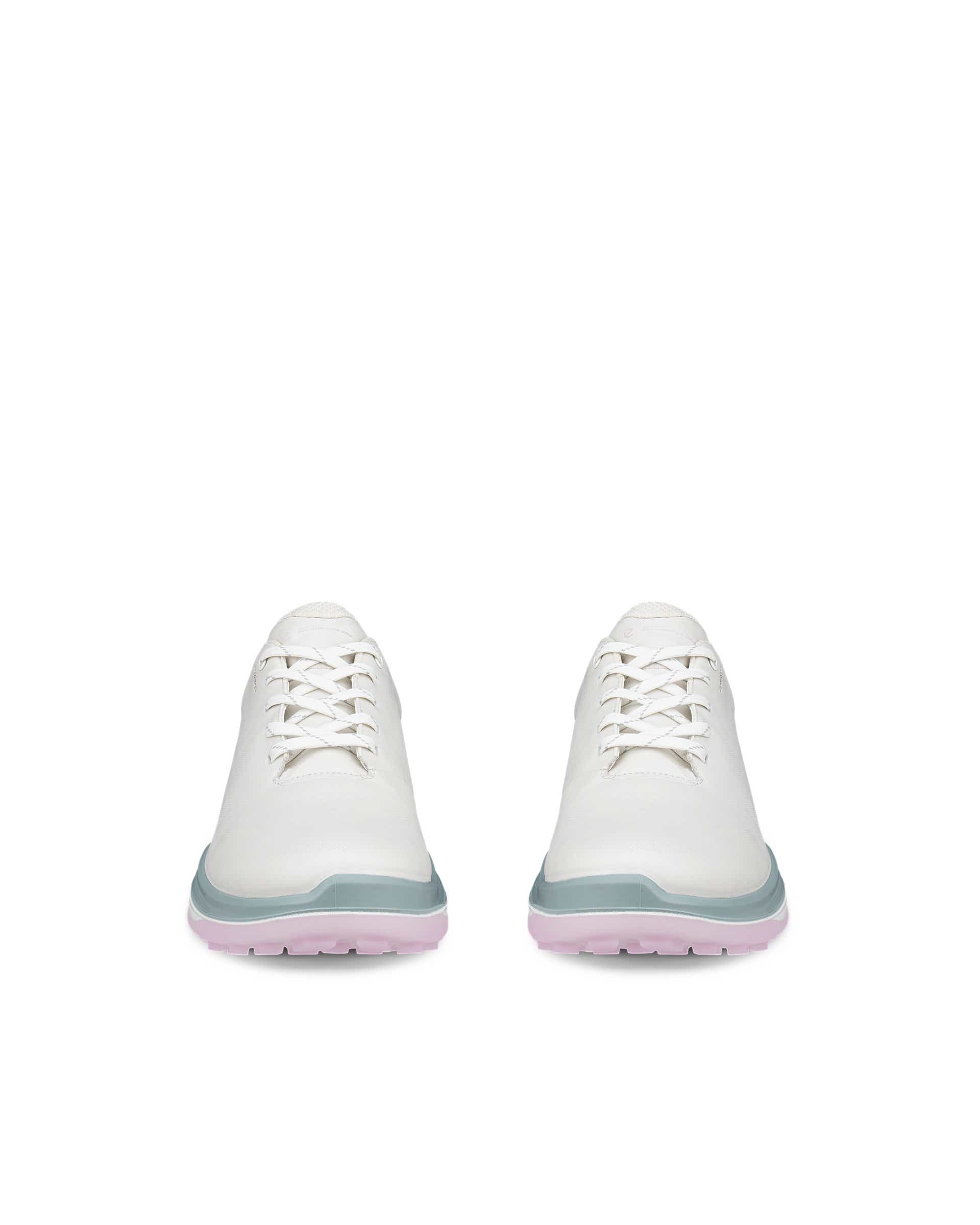 Dámska kožená nepremokavá golfová obuv ECCO® GOLF LT1 - Biela - Front pair