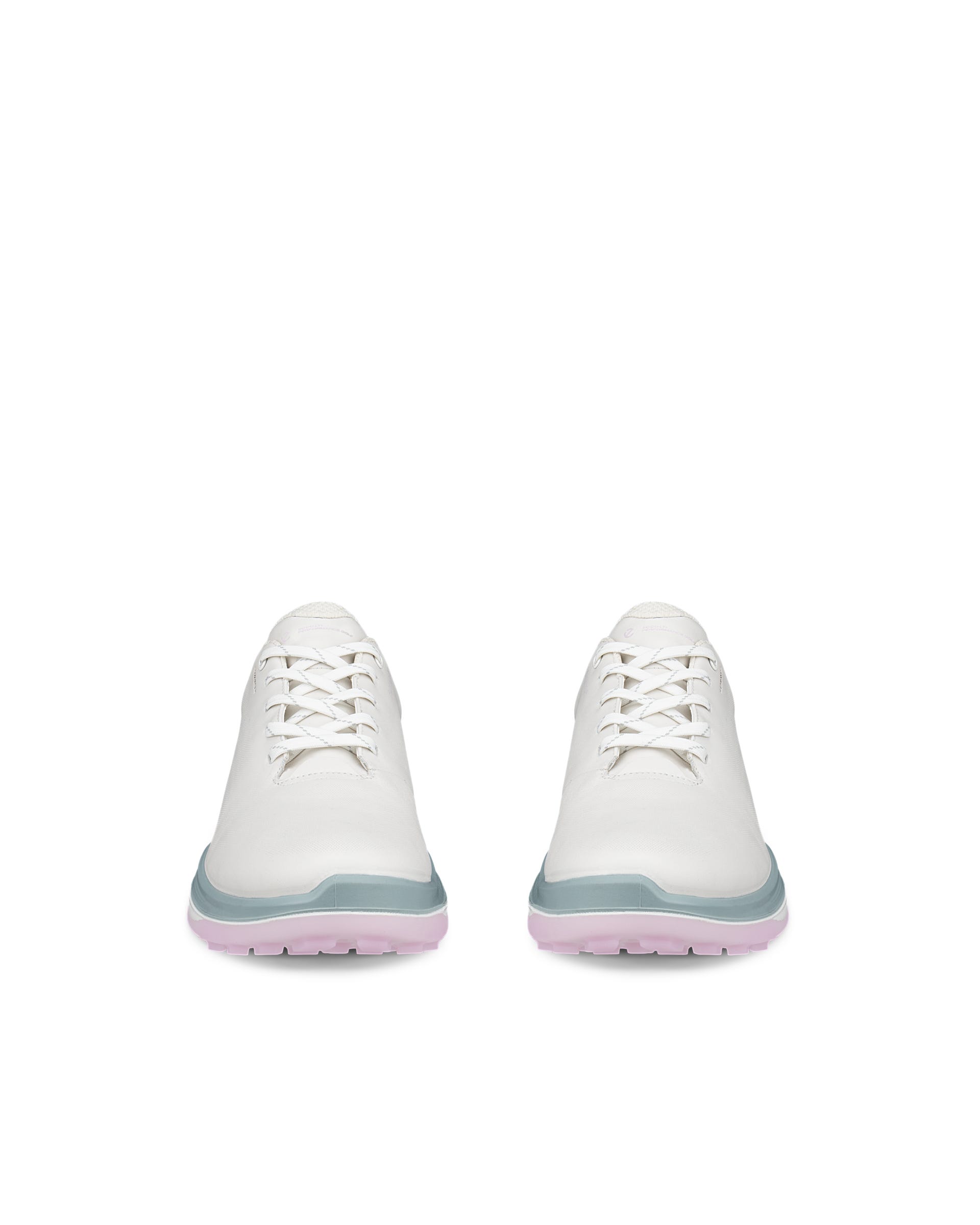 Dámska kožená nepremokavá golfová obuv ECCO® GOLF LT1 - Biela - Front pair