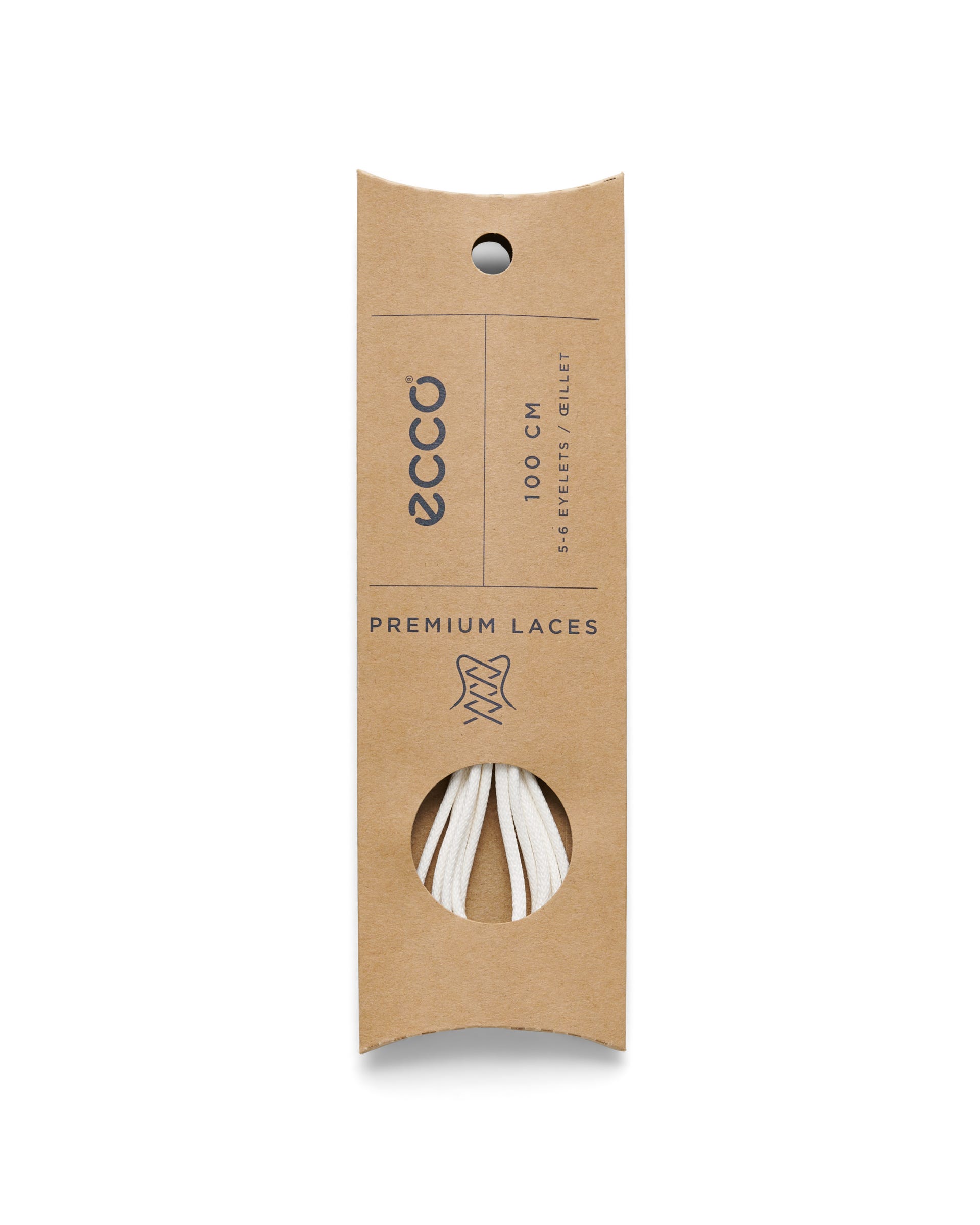 ECCO® Round Laces - White - Detail-2