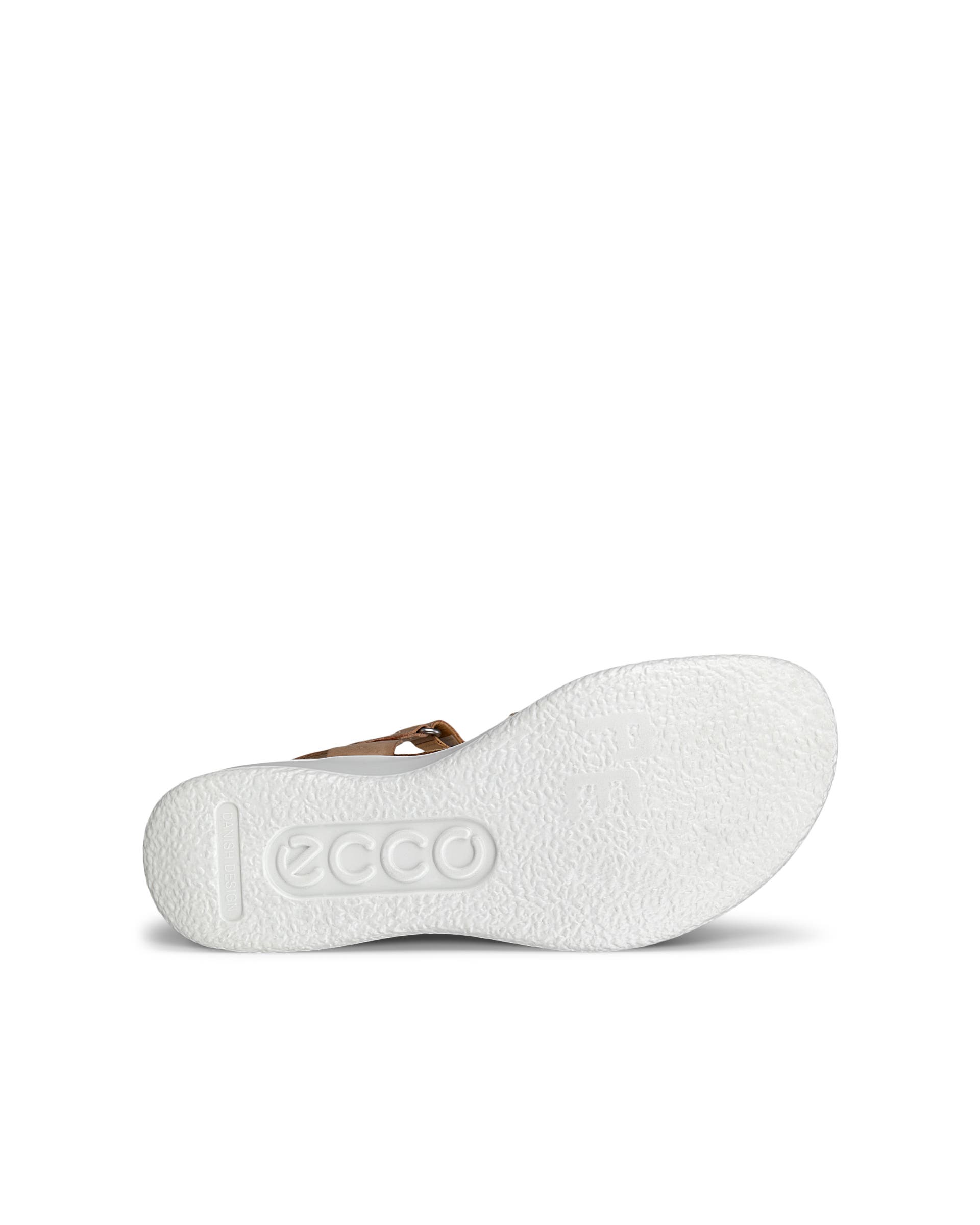ECCO® Flowt Damen Korksandale aus Leder mit Keilabsatz - Braun - Sole