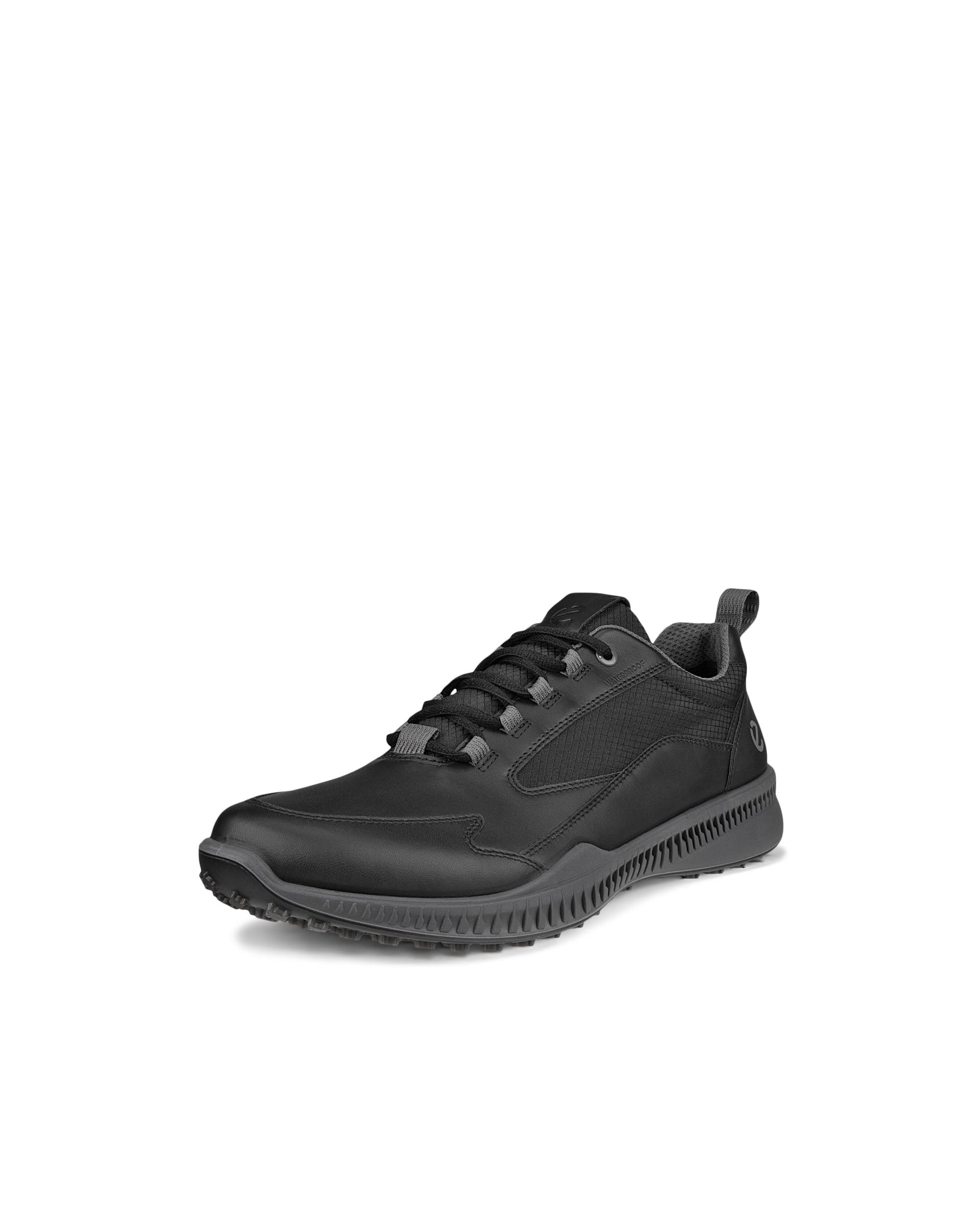 Men's ECCO® Golf S-Hybrid Leather Waterproof Golf Shoe - Black - Main