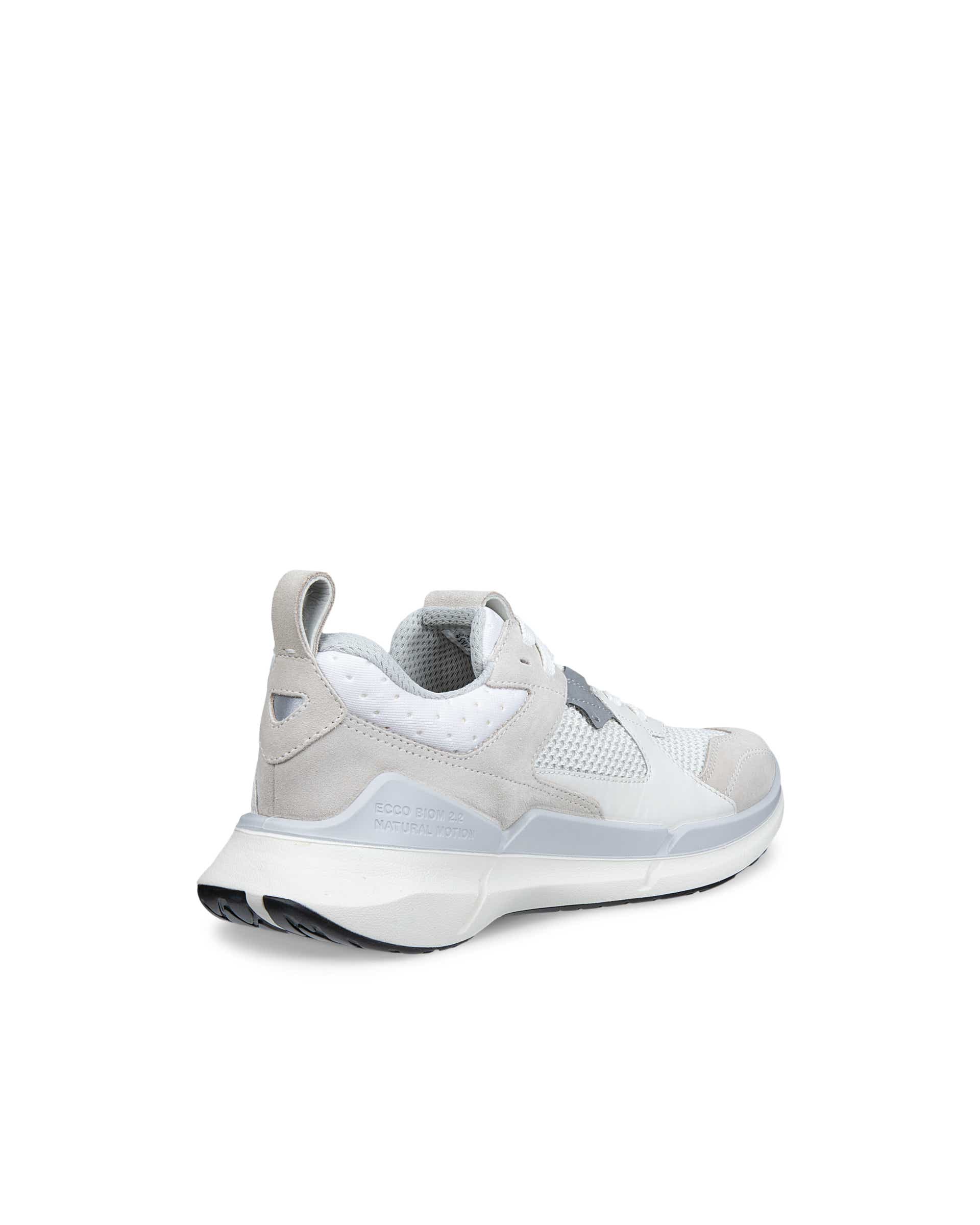 ECCO® BIOM 2.2 Damen Sneaker aus Veloursleder - Weiss - Back