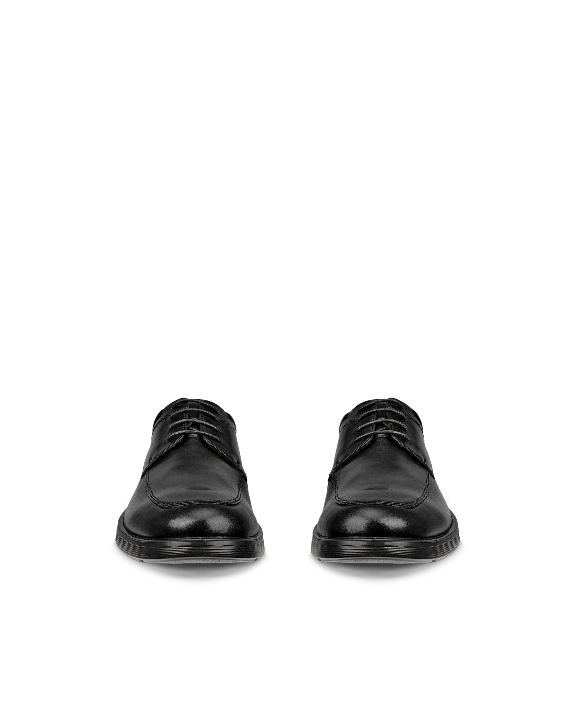 Pánská kožená obuv Derby s ozdobnými švy ECCO® S Lite Hybrid - Černá - Front pair