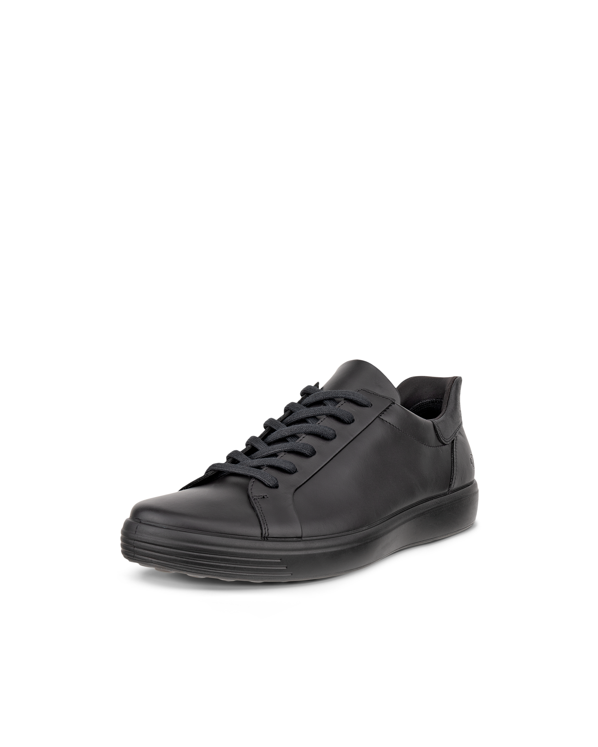 ECCO® SOFT baskets en cuir pour homme Noir