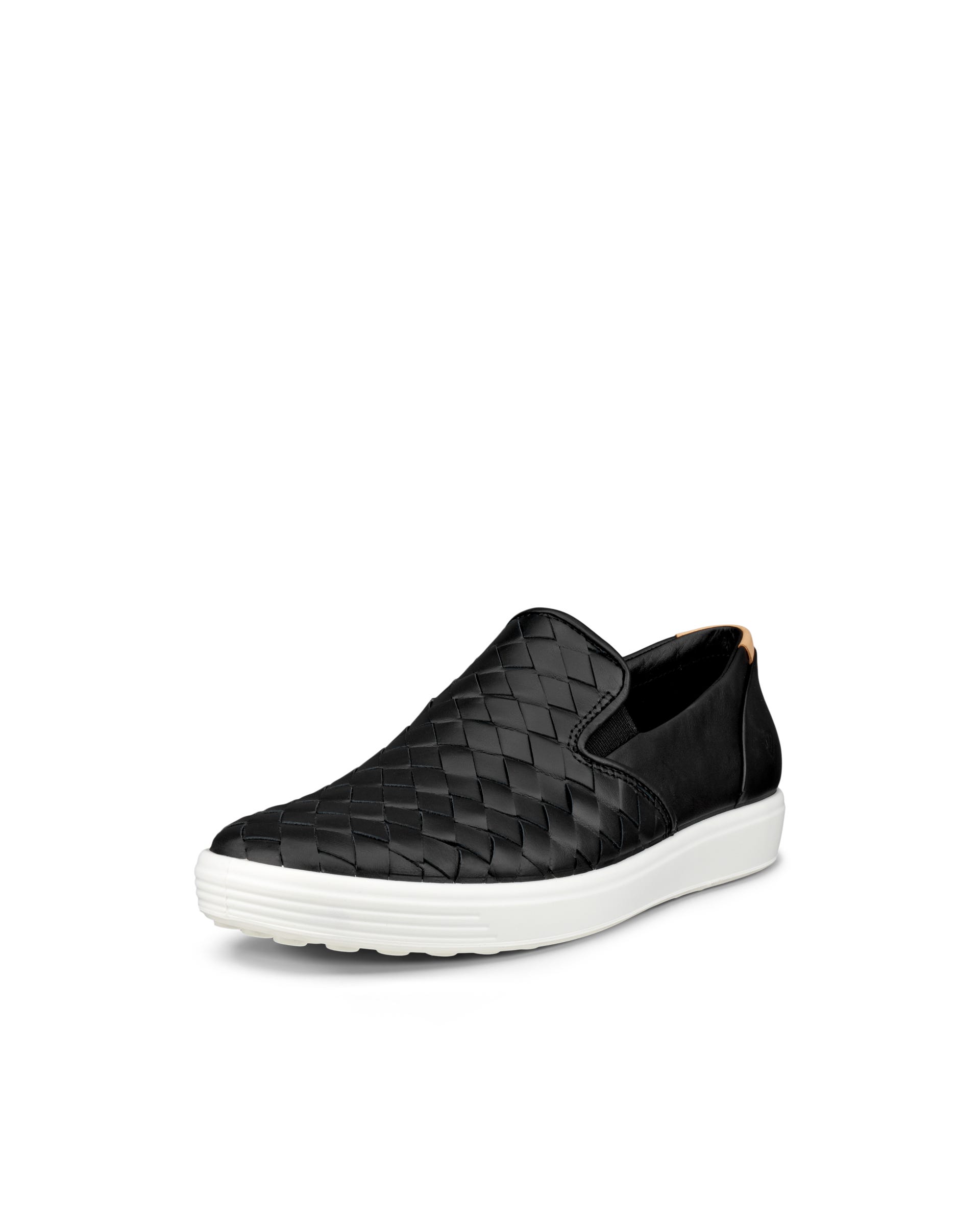 Women's ECCO® Soft 7 Woven Leather Slip-On