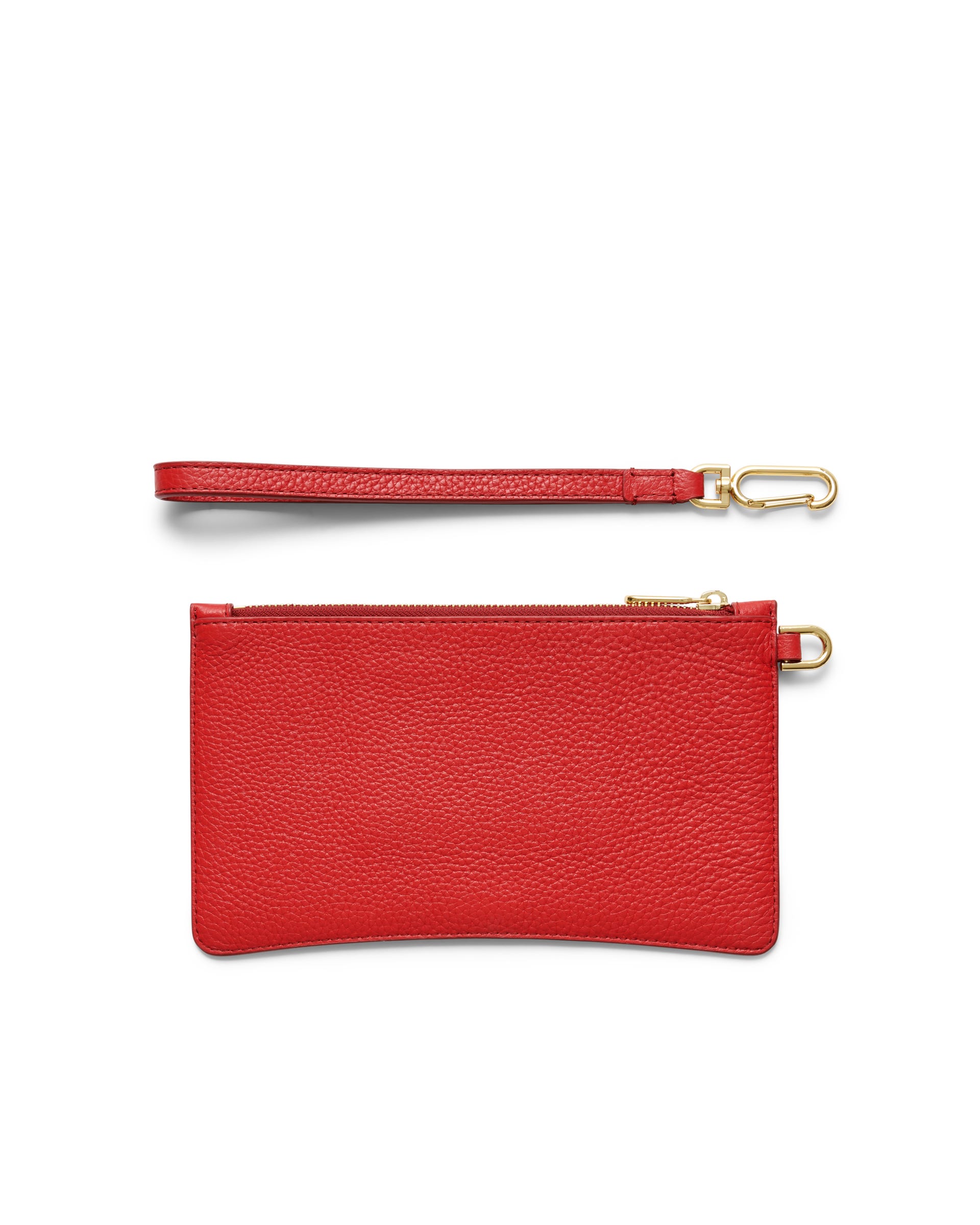 ECCO Wristlet Pebbled レザーポーチ - レッド - Back