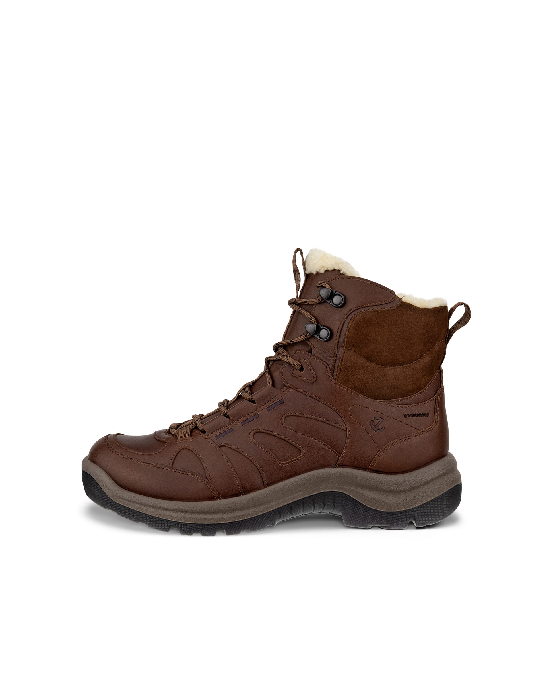 Botas impermeáveis caminhada meio cano couro mulher ECCO® OFFROAD