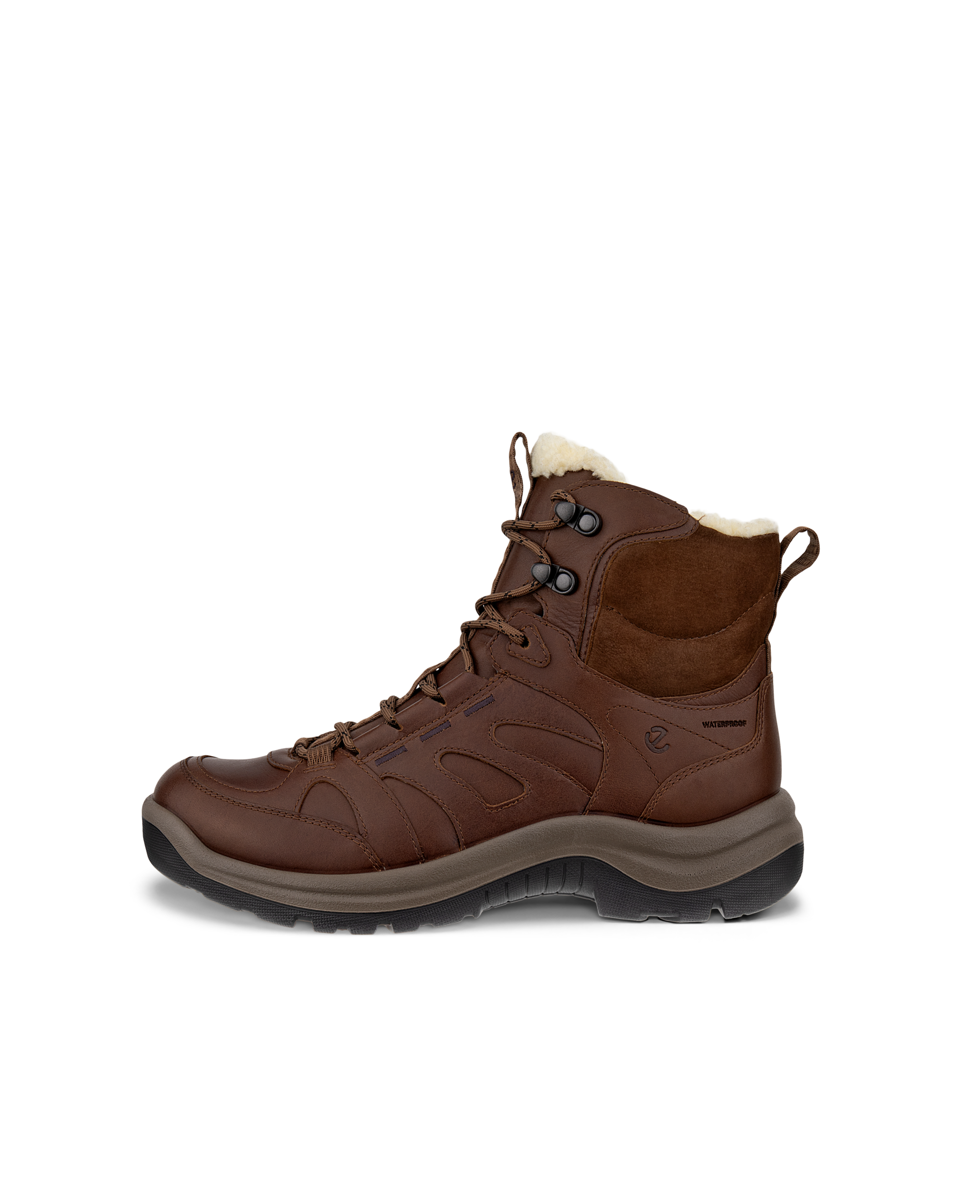 Women's ECCO® OFFROAD Leather Waterproof Mid-Cut Outdoor Boot Brown