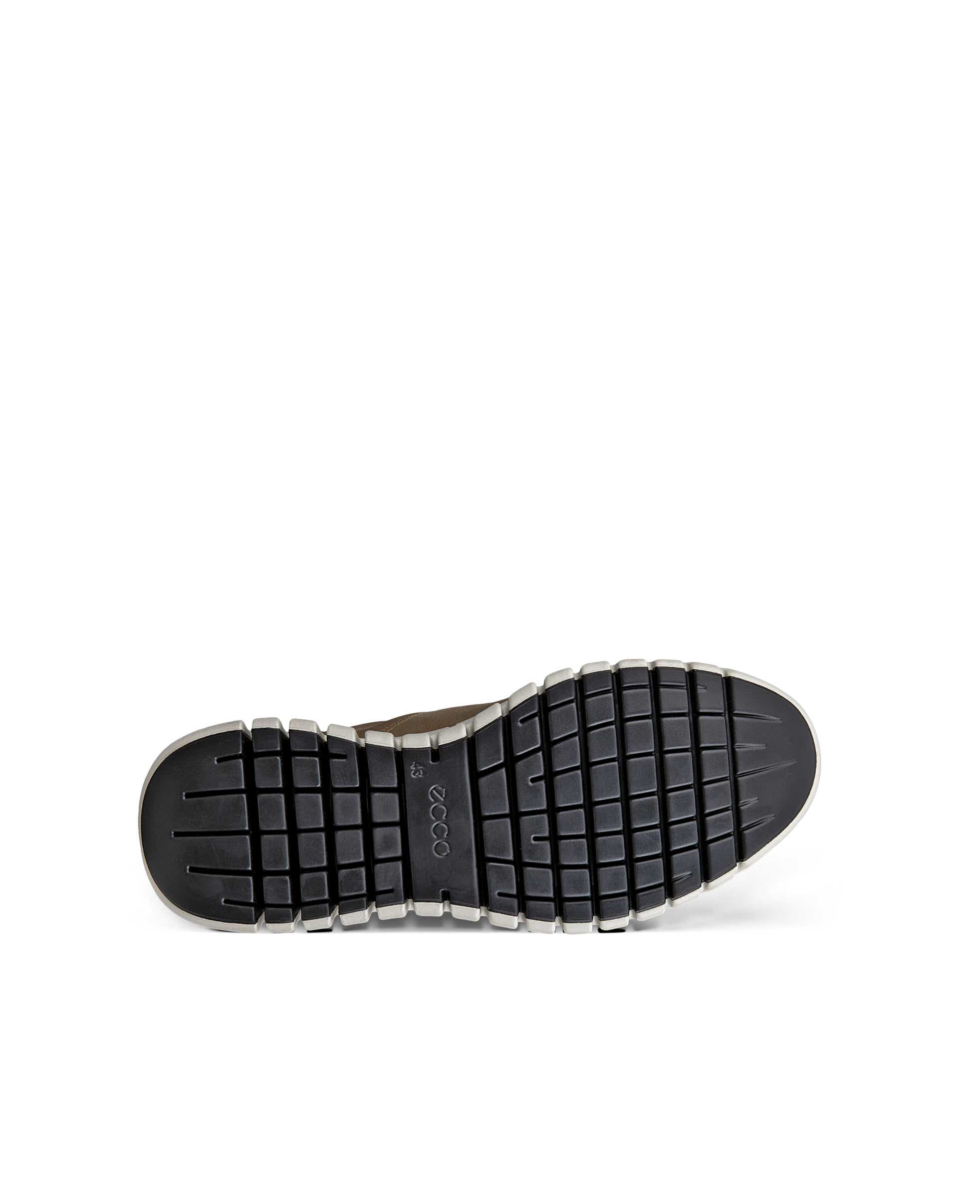 ECCO Gruuv MEN メンズ レザーGore-Texスニーカー - ブラウン - Sole