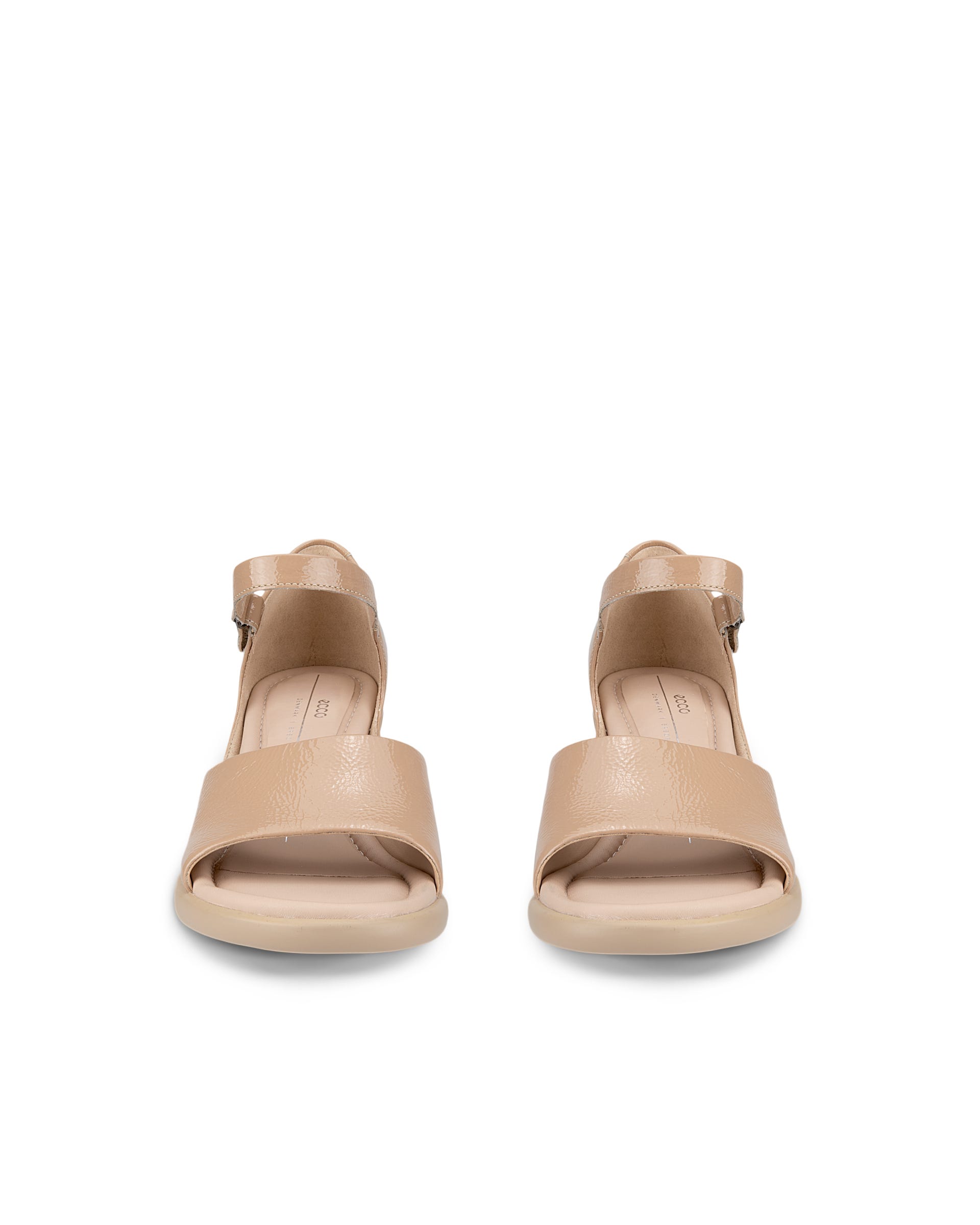 ECCO Sculpted LX 55 ウィメンズ レザーヒールサンダル - ブラウン - Front pair