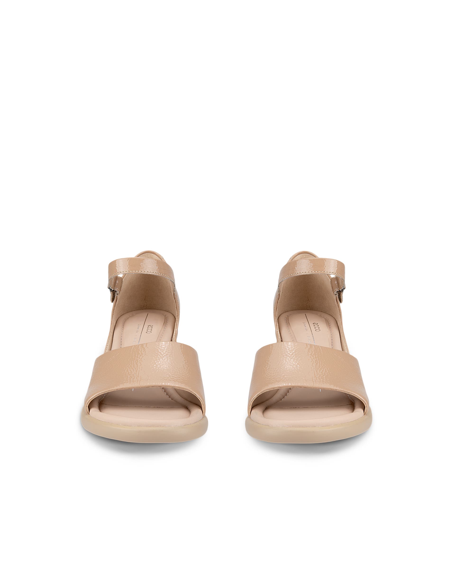 ECCO Sculpted LX 55 ウィメンズ レザーヒールサンダル - ブラウン - Front pair