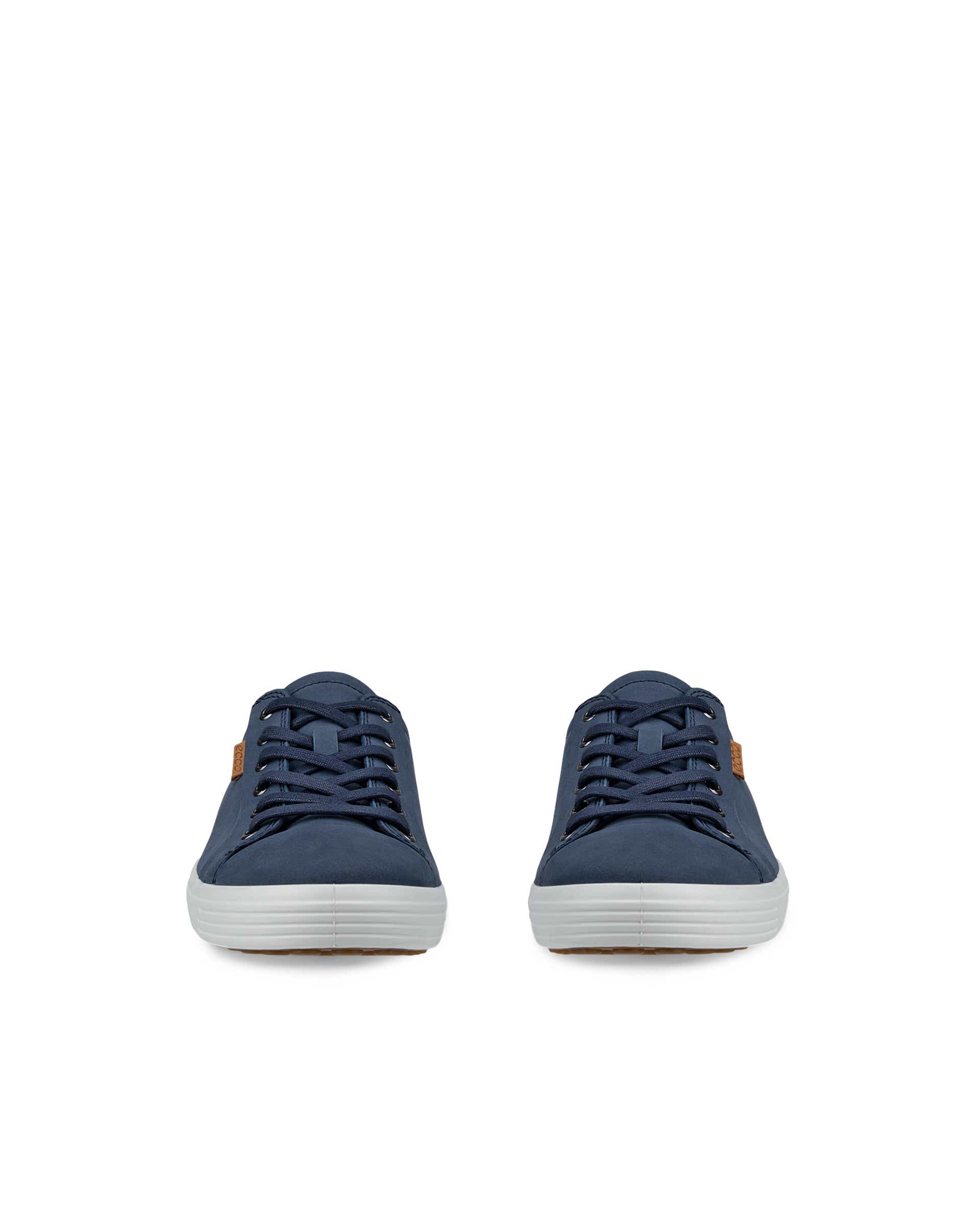 ECCO® Soft 7 sneakers i nubuck til herrer - Blå - Front pair