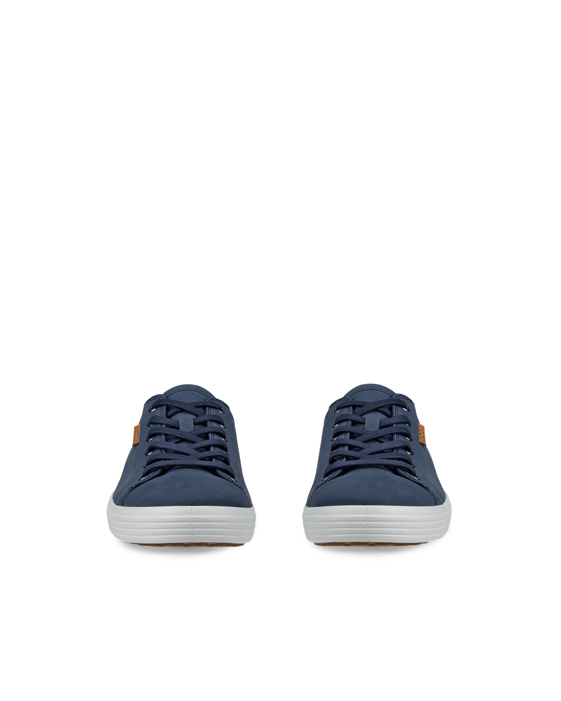 ECCO® Soft 7 sneakers i nubuck til herrer - Blå - Front pair