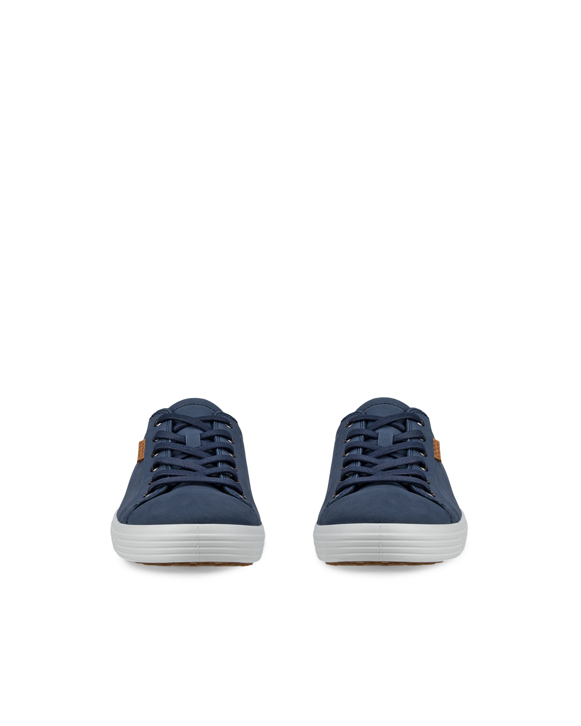 ECCO® Soft 7 sneakers i nubuck til herrer - Blå - Front pair