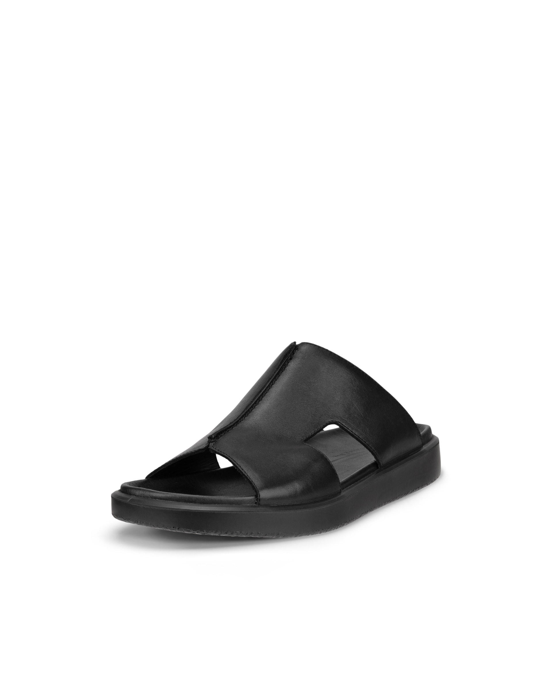 ecco flowt サンダル ECCO Flowt LX メンズ レザーフラットサンダル | ブラック