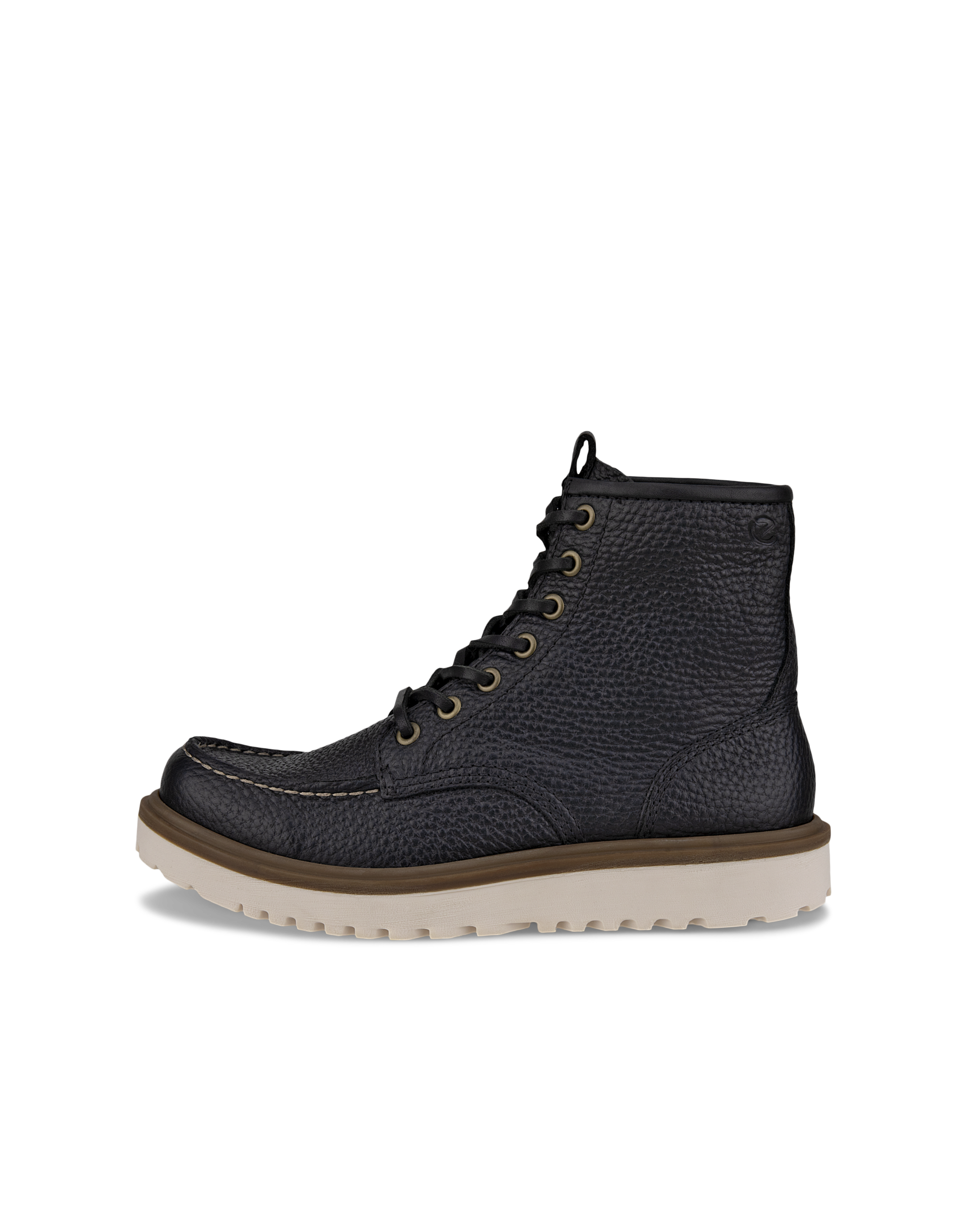 けんこいとう ECCO Staker Classic ウィメンズ レザーモックトゥブーツ | ブラック