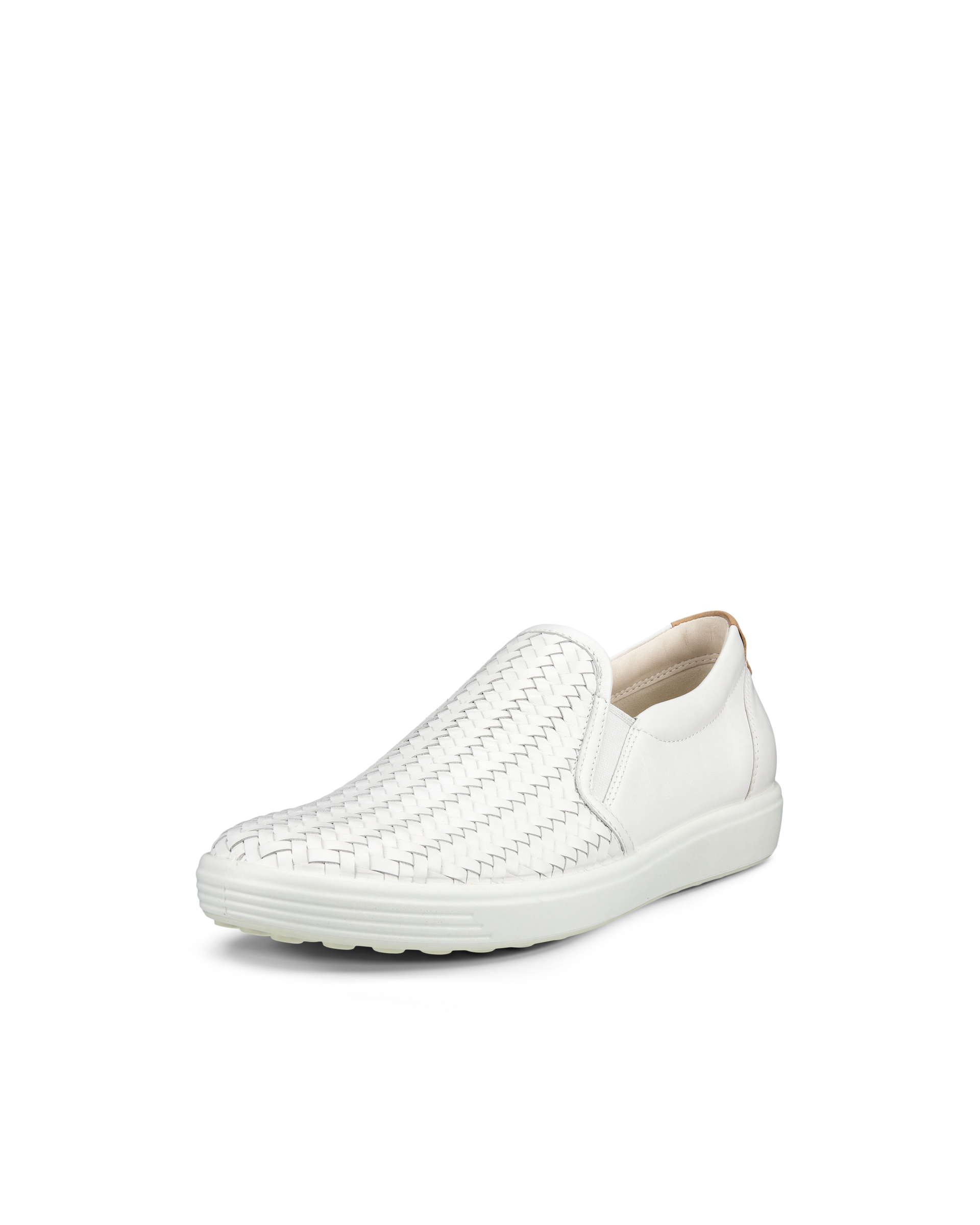 ECCO Soft 7 ウィメンズ レザースリッポンスニーカー | ホワイト